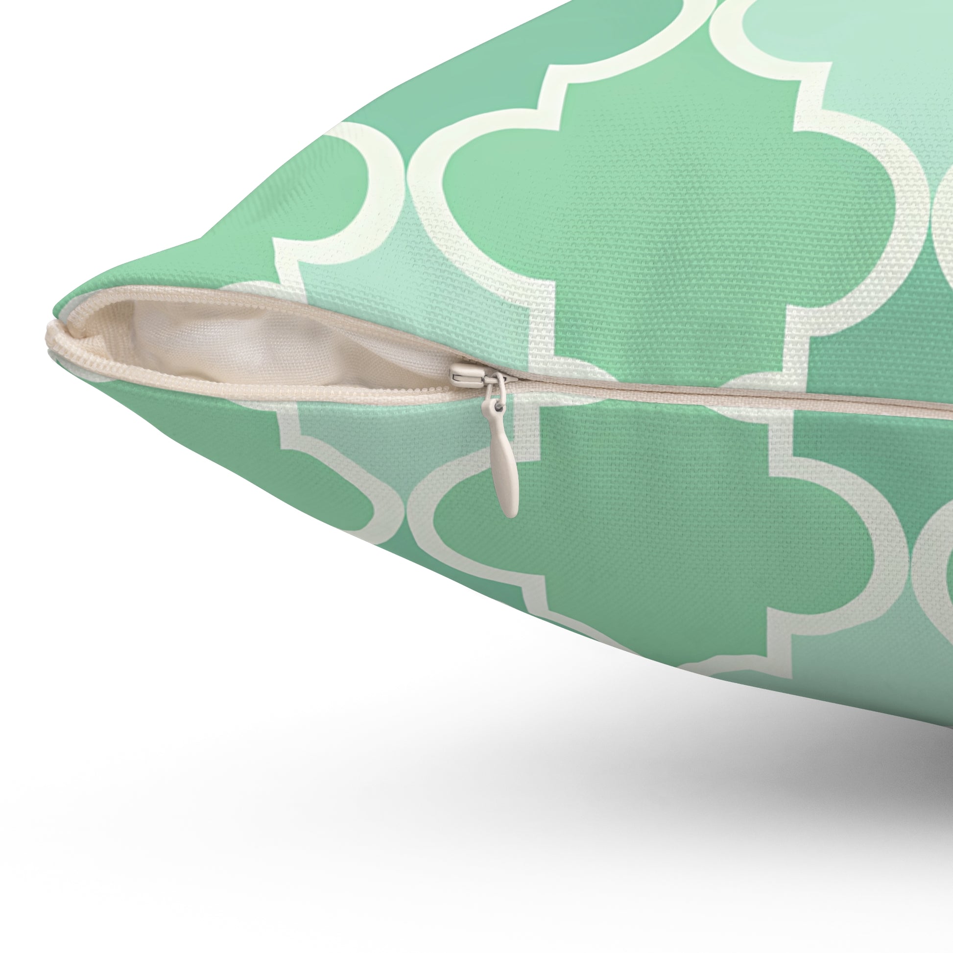 Mint Green Geometric Pillow, Modern Home Decor Cushion, Sofa Accent, Housewarming Gift, Boho Style Pillow, Living Room Decoration - LOLA VEGAS ART