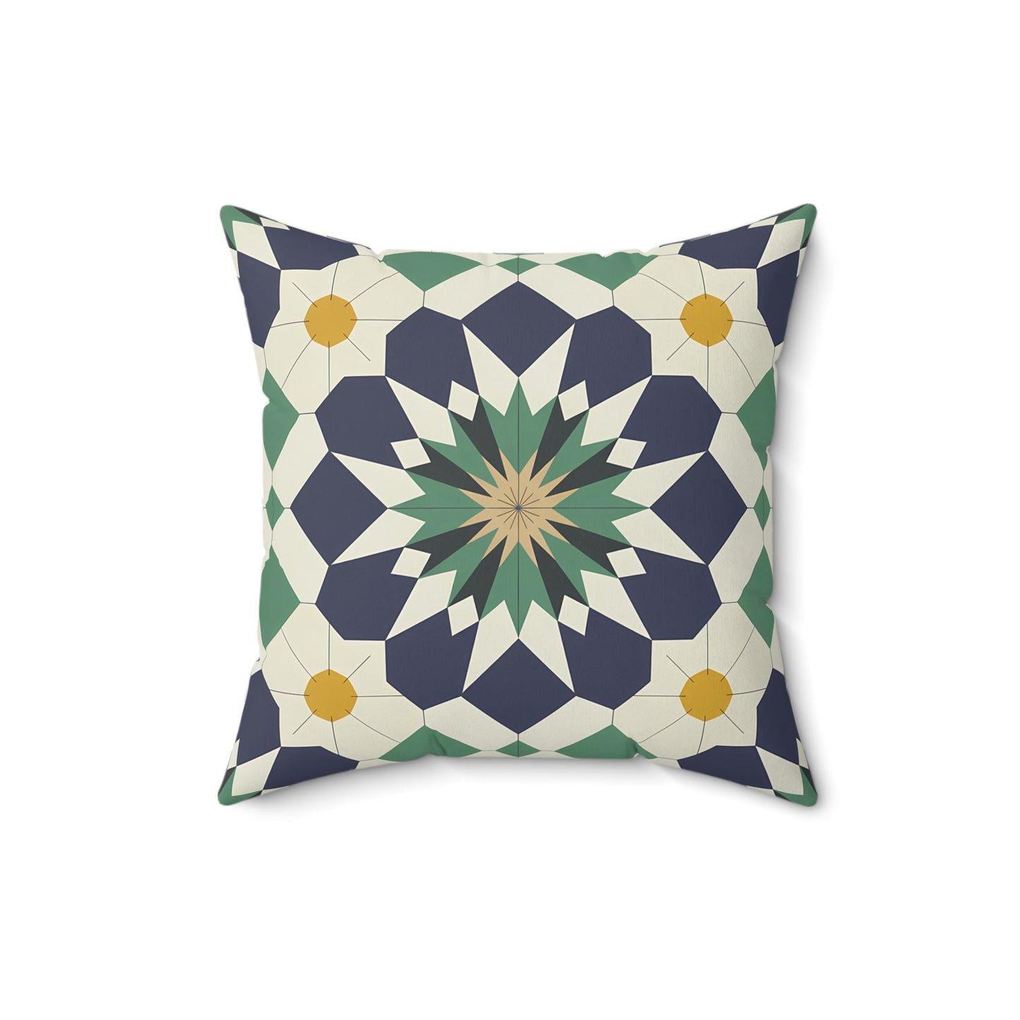 Geometric Floral Throw Pillow, Stylish Accent Cushion for Home Decor, Bohemian Chic Pillow for Living Room, Perfect Gift for Housewarming, - LOLA VEGAS ART