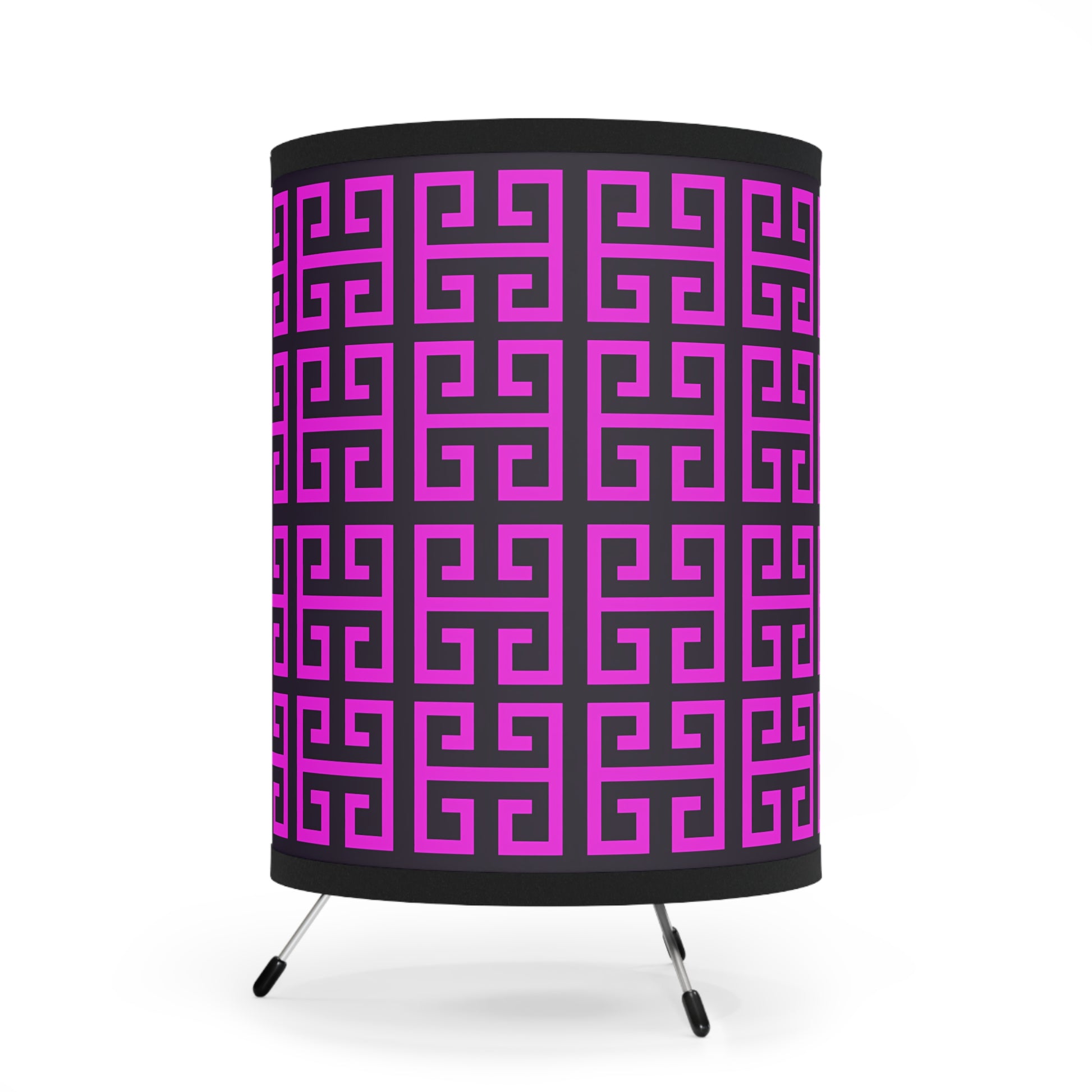 Geometric Tripod Lamp, Modern Home Decor, Unique Lighting, Stylish Table Lamp, Gift for Her, Bedroom Lighting - LOLA VEGAS ART