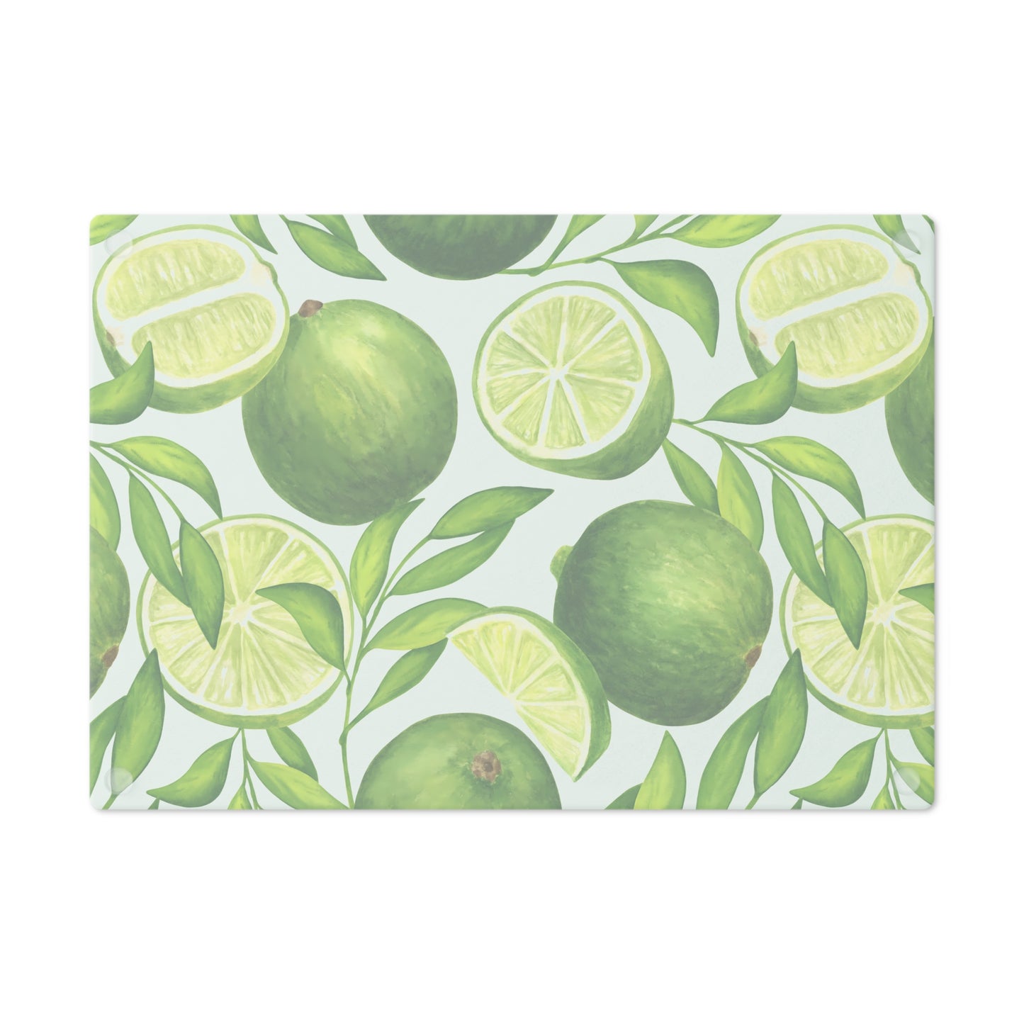 Lime Slice Cutting Board - Tropical Kitchen Decor, Ideal for Gift, Summer Parties, Wedding Registration, Home Chef Essentials, Food Prep - LOLA VEGAS ART