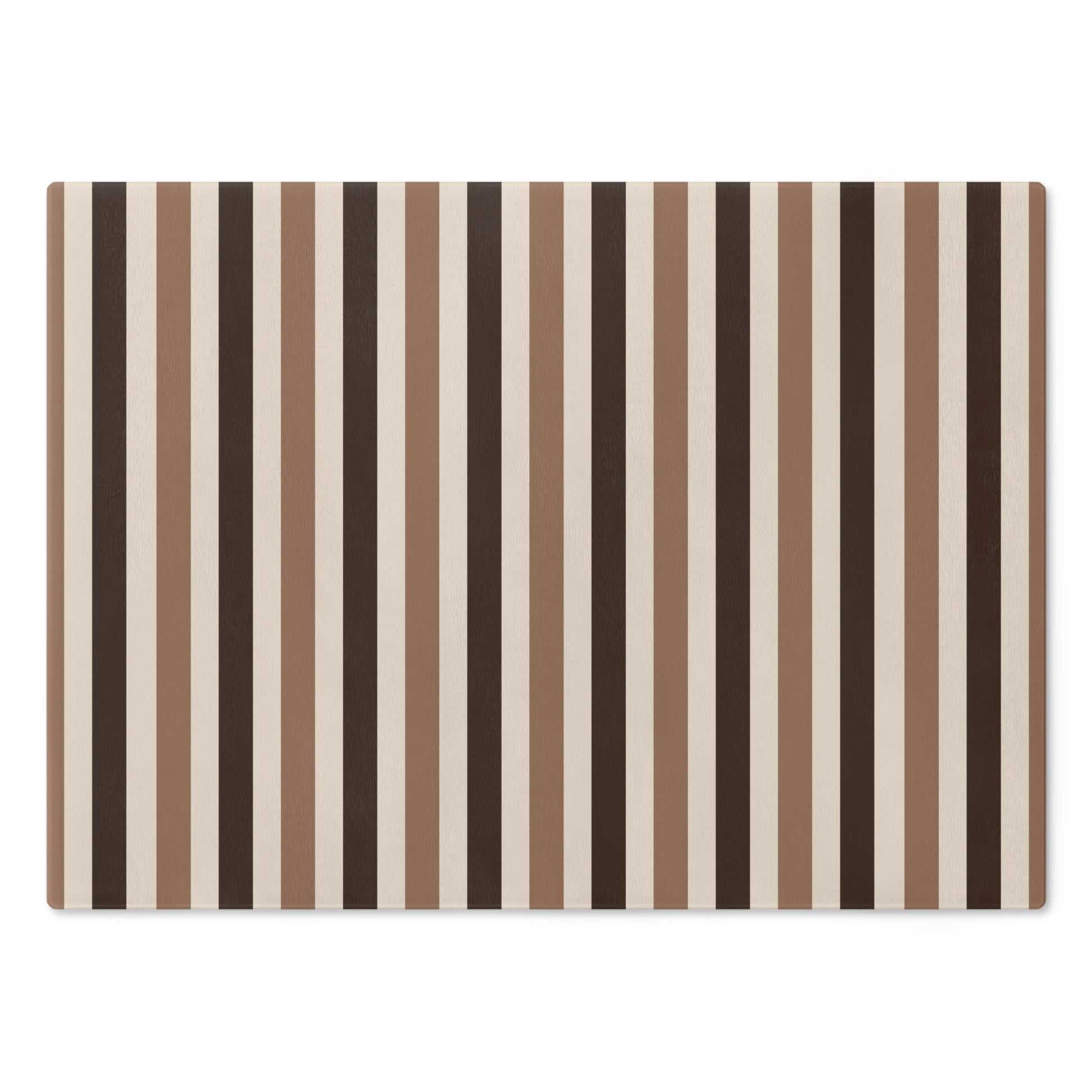Elegant Brown Glass Striped Cutting Board | Kitchen Decor, Wedding Gift, Housewarming Present, Unique Gift, - LOLA VEGAS ART