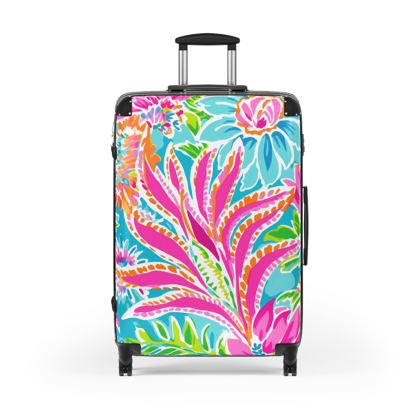 Vibrant Suitcase  Colorful Luggage, Travel Gear, Floral Carry-On, Vacation Bag, Adventure Accessory, Unique Travel Gift - LOLA VEGAS ART