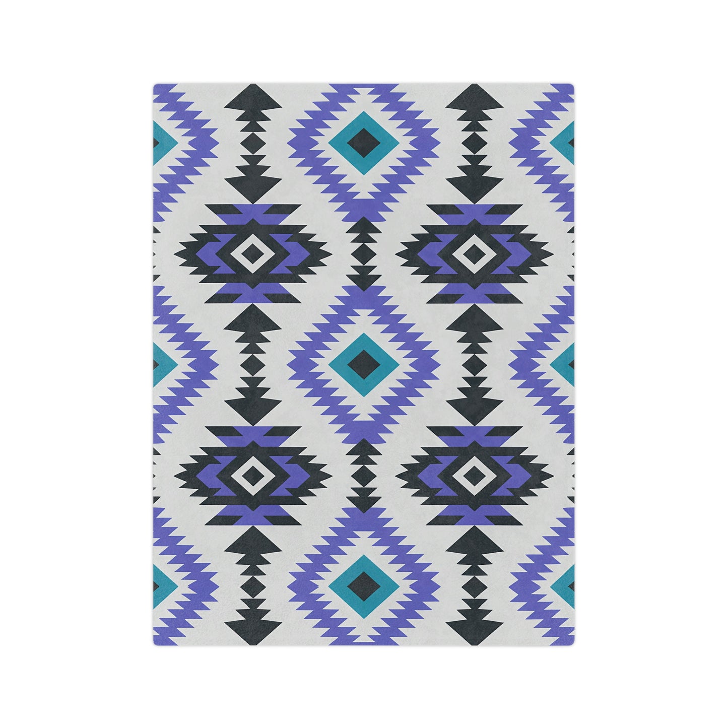 Bohemian Velveteen Microfiber Blanket, Cozy Throw, Soft Bedding, Aztec Pattern, Gift for Home, Modern Decor, Warm Blanket - LOLA VEGAS ART