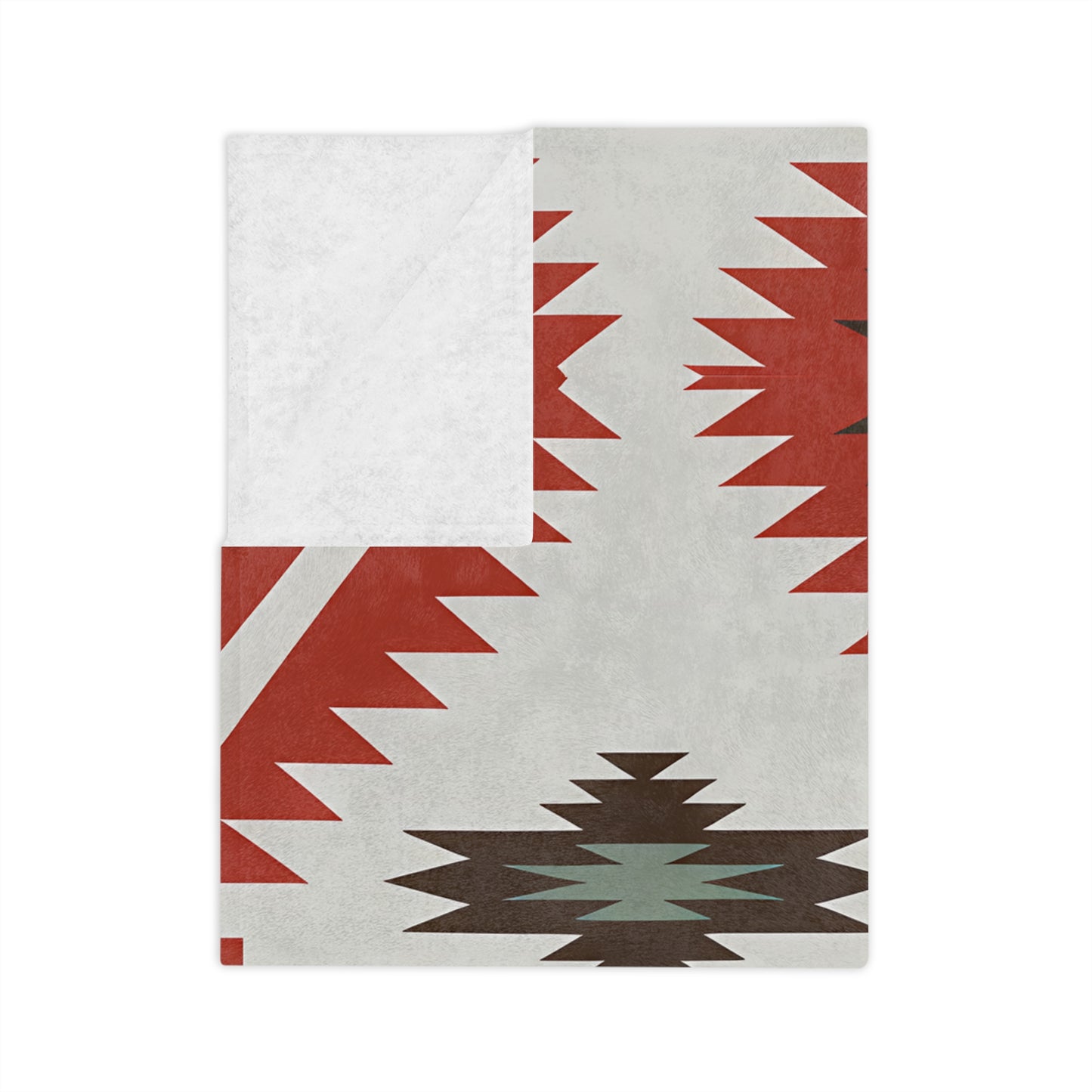 Southwestern Pattern Velveteen Microfiber Blanket, Cozy Throw for Home Decor, Cabin and Living Room, Gift for All Occasions, Warm and Soft - LOLA VEGAS ART