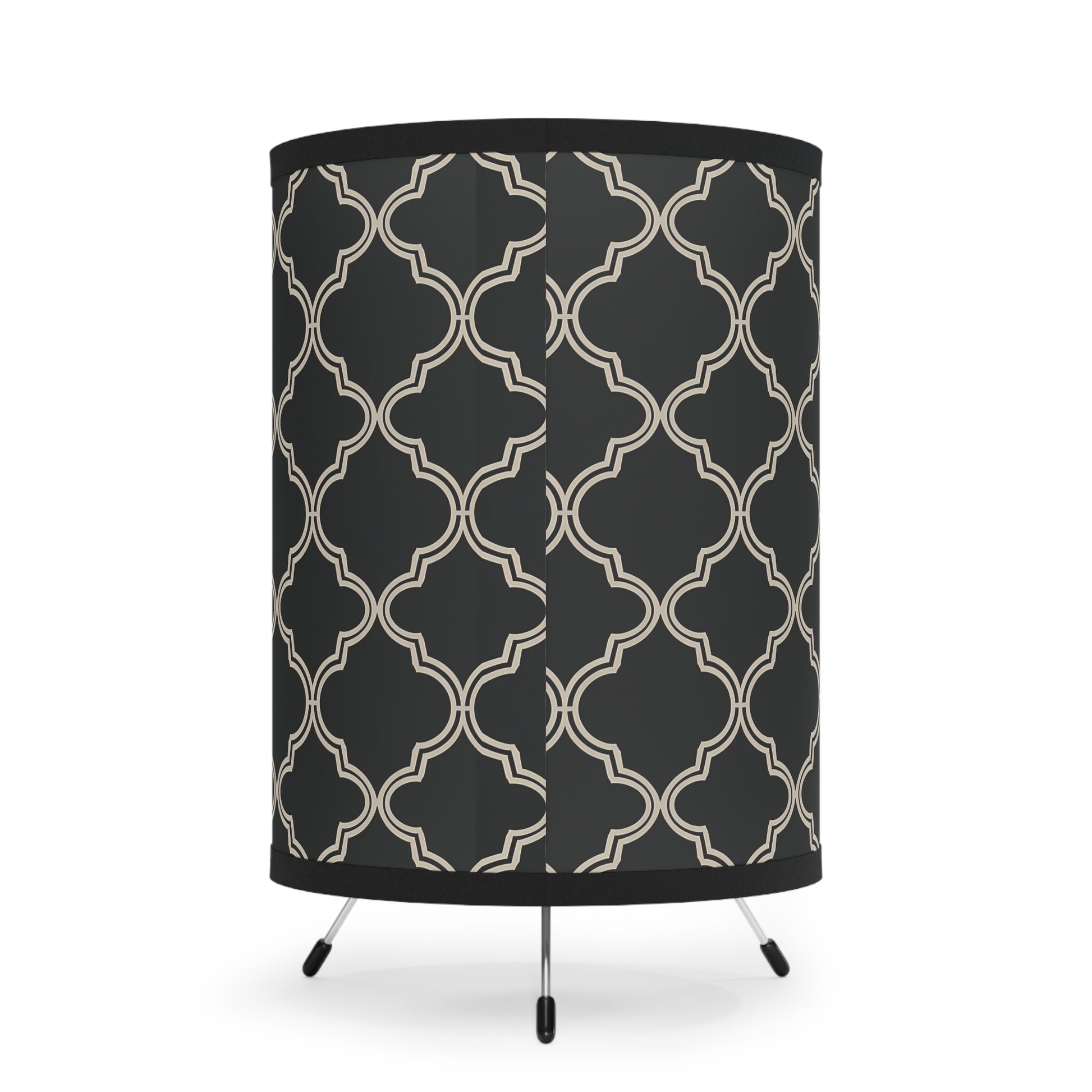 Modern Tripod Lamp with Patterned Shade, Home Lighting, Elegant Decor, Moroccan Style Lamp, Living Room, Bedroom, Gift Idea - LOLA VEGAS ART