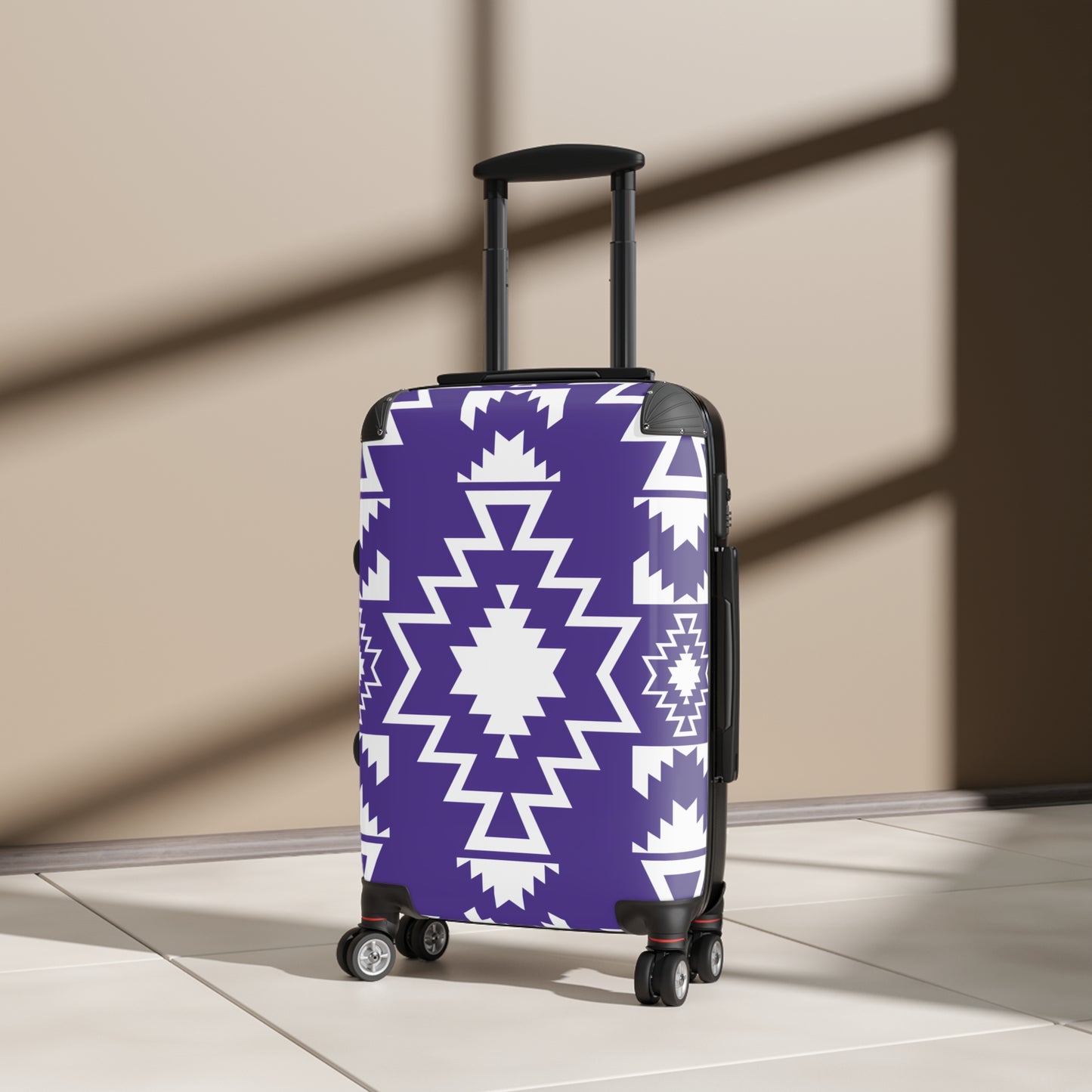 Purple Southwestern Travel Suitcase, Stylish Luggage for Adventurers, Unique Travel Accessory, Perfect Gift for Travelers, Vacation Suitcase