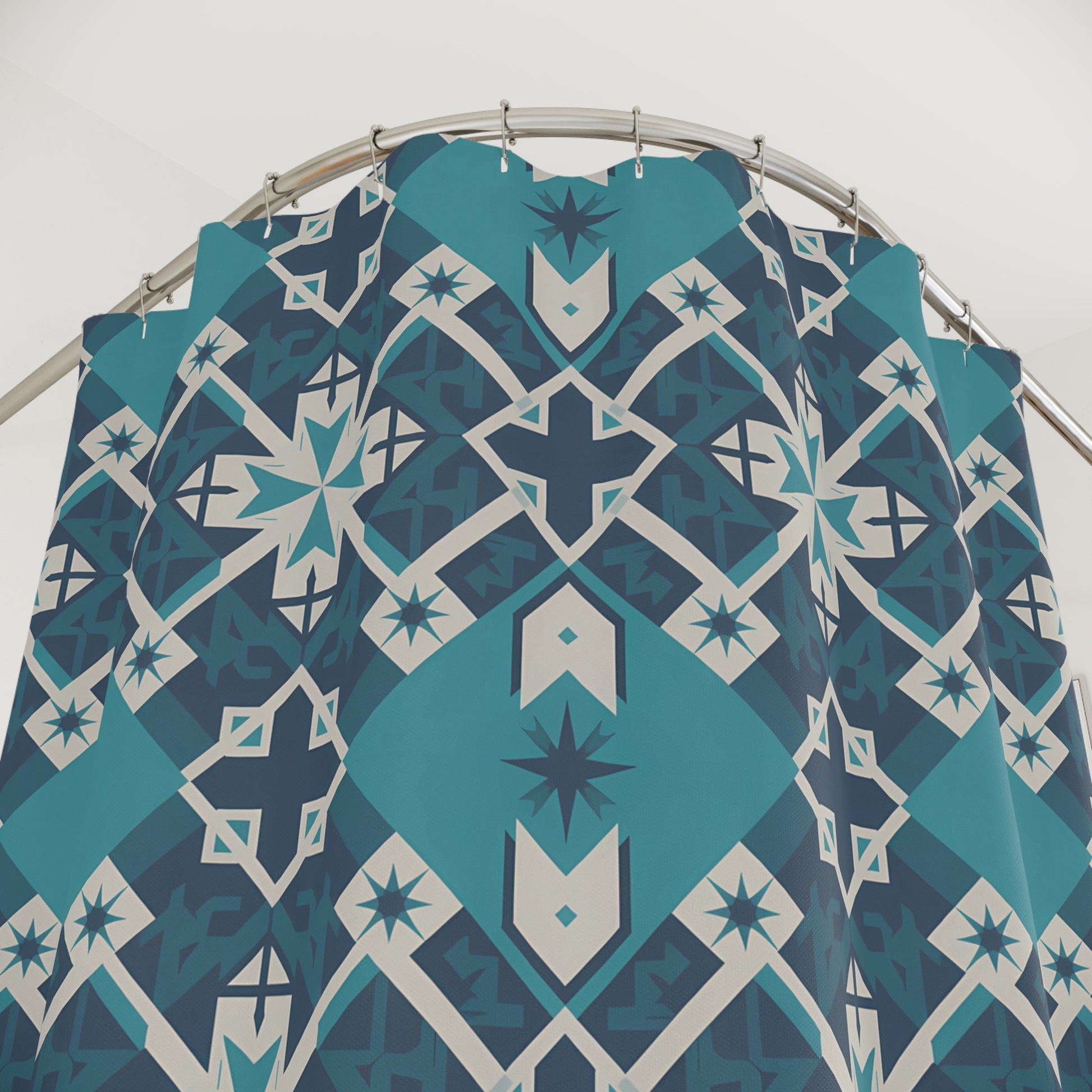 Boho Chic Shower Curtain  Stylish Bathroom Decor, Unique Waterproof Fabric, Modern Home Accessory, Gift for Housewarming - LOLA VEGAS ART