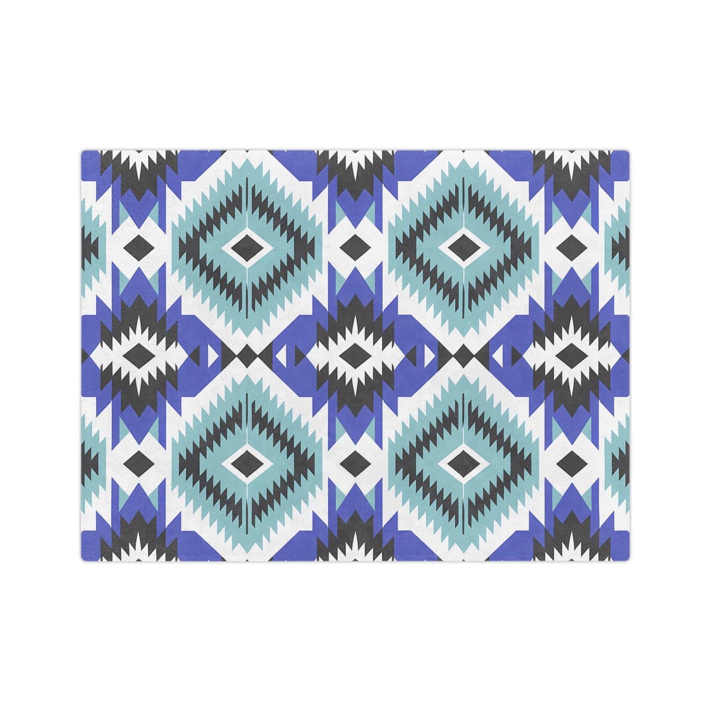 Bohemian Velveteen Microfiber Blanket - Cozy Tribal Pattern Throw, Ideal for Home Decor, Camping, Picnics, and Gifts - LOLA VEGAS ART