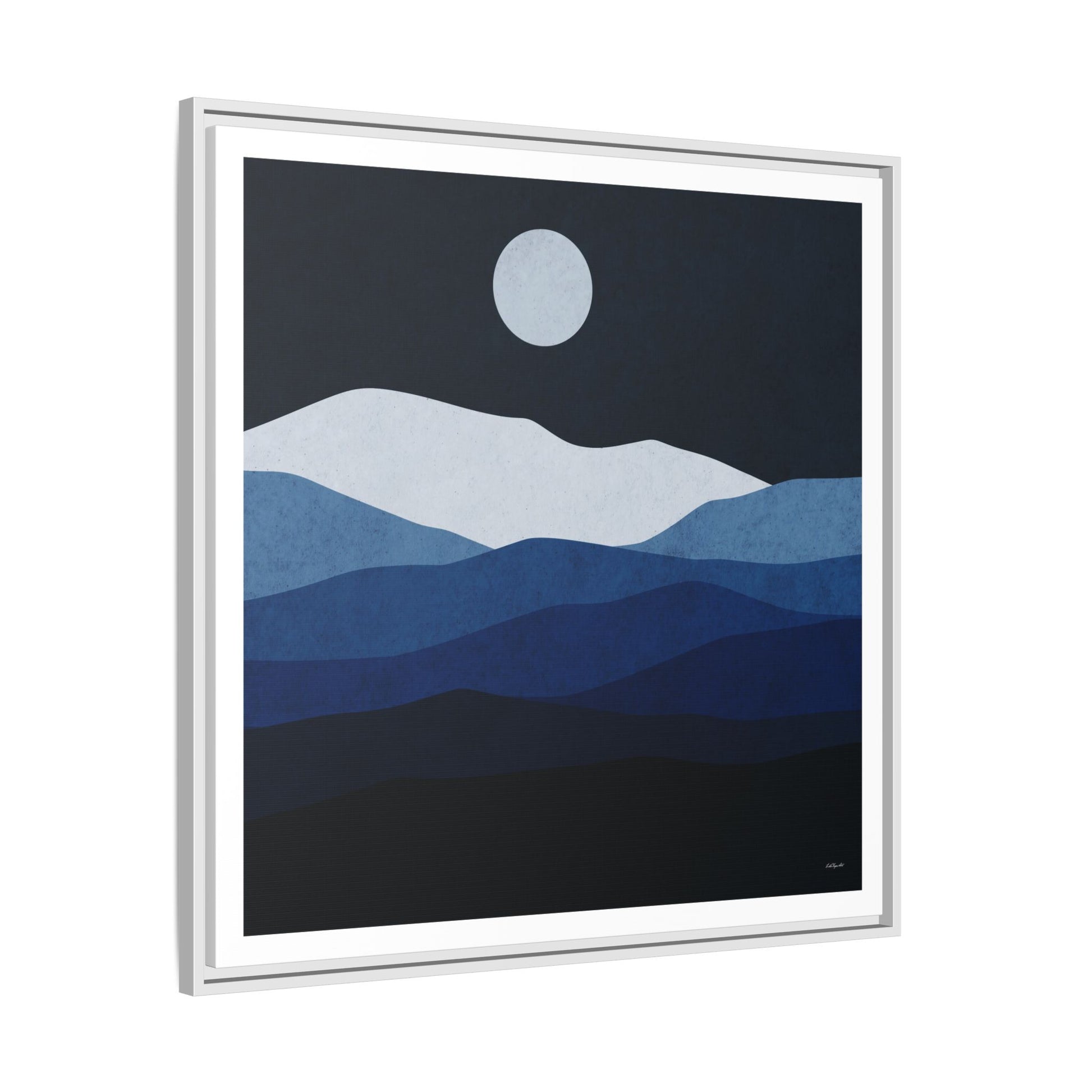 Framed Canvas Art, Serene Mountain Landscape, Modern Home Decor, Nature Wall Art, Gift for Nature Lovers, Interior Design - LOLA VEGAS ART