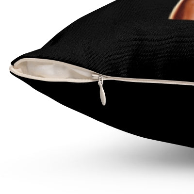 Feminist Pillow, Empowerment Cushion, Female Power Decor, Glamorous Woman Design, Square Throw Pillow, Diamond Ring, Bracelet, Girl Power - LOLA VEGAS ART