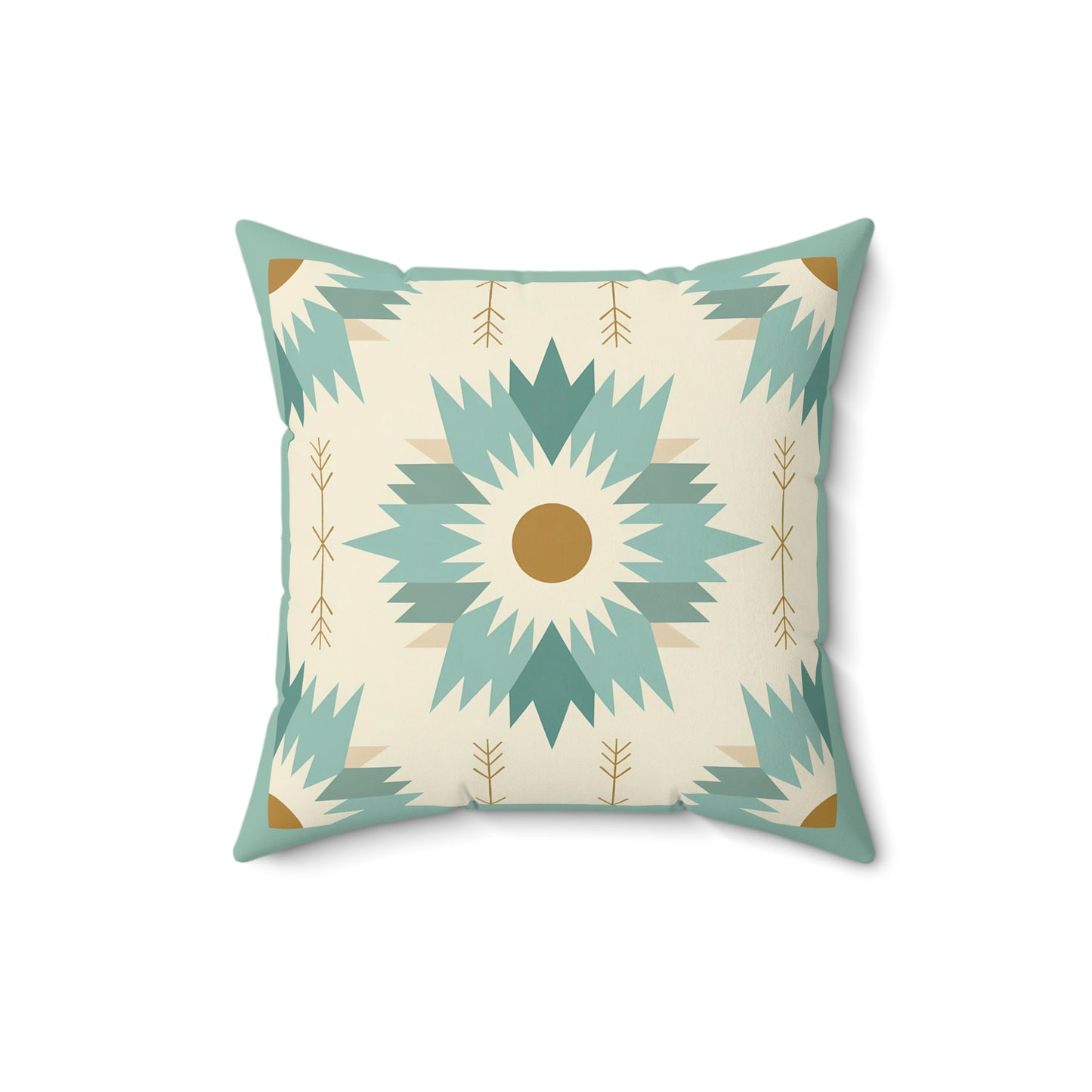 Boho-Inspired Spun Polyester Square Pillow, Cozy Home Decor, Throw Pillow, Living Room Accent, Modern Bohemian, Gift Idea - LOLA VEGAS ART