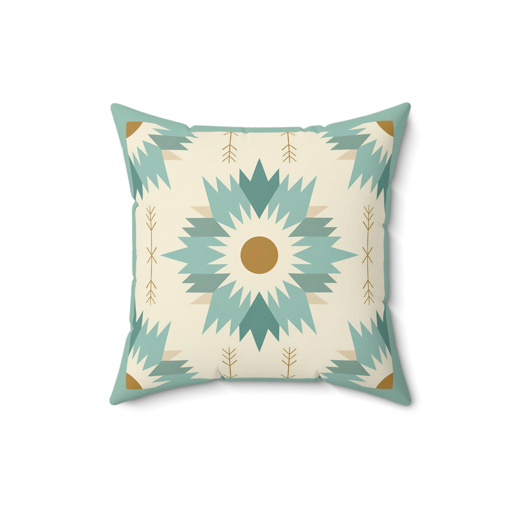 Boho-Inspired Spun Polyester Square Pillow, Cozy Home Decor, Throw Pillow, Living Room Accent, Modern Bohemian, Gift Idea - LOLA VEGAS ART