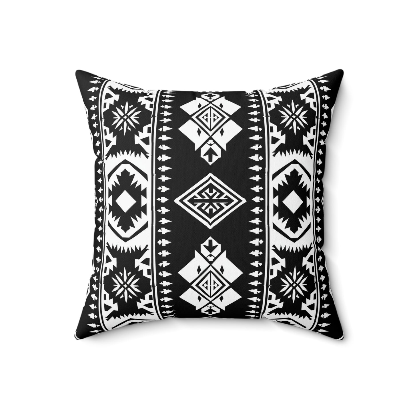Bohemian Tribal Square Pillow, Cozy Home Decor, Ethnic Cushion, Boho Living Room Accent, Gift for Her, Modern Textile - LOLA VEGAS ART