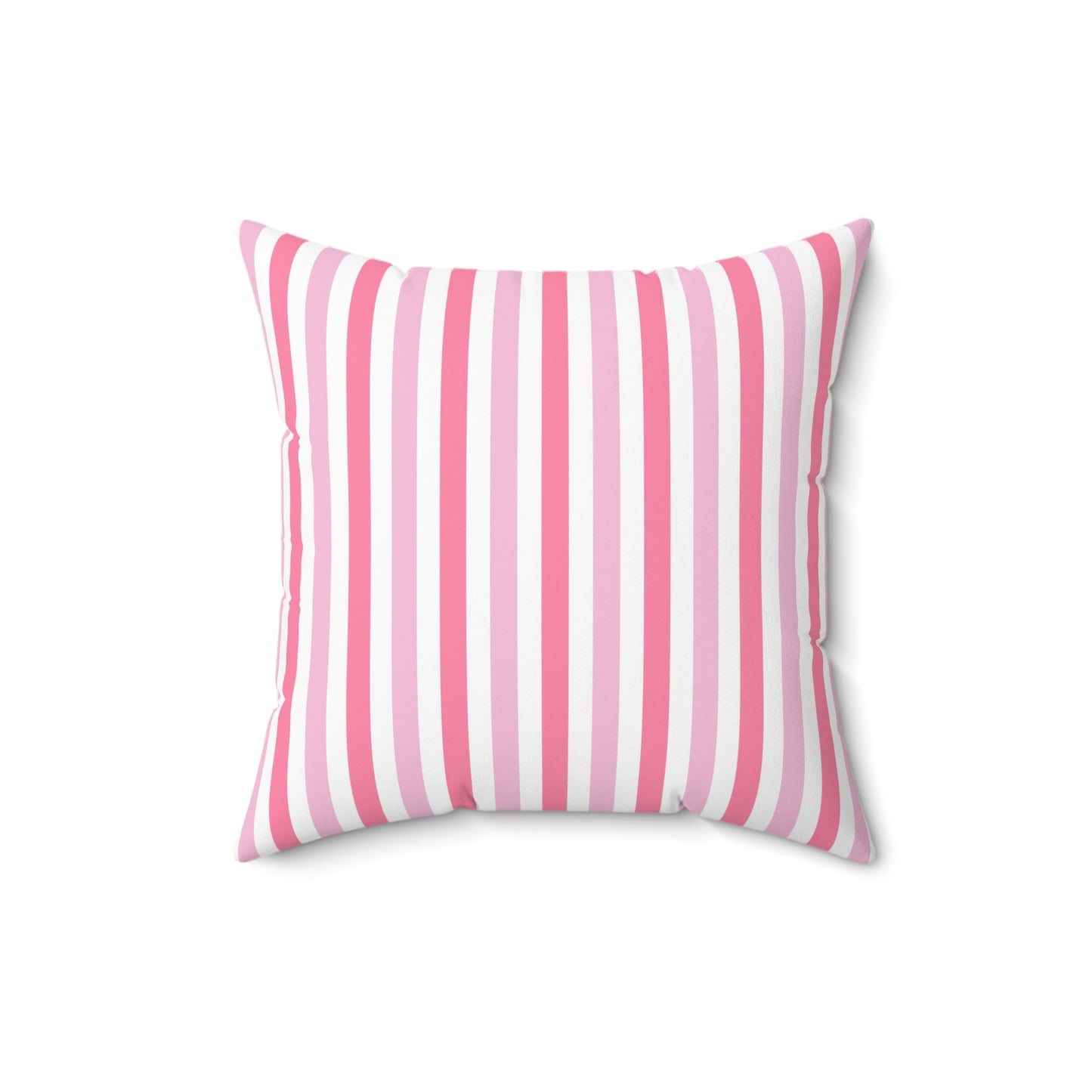 Pink Striped Throw Pillow, Cozy Home Decor, Beach House Accent, Gift for Her, Summer Vibes, Decorative Cushion - LOLA VEGAS ART