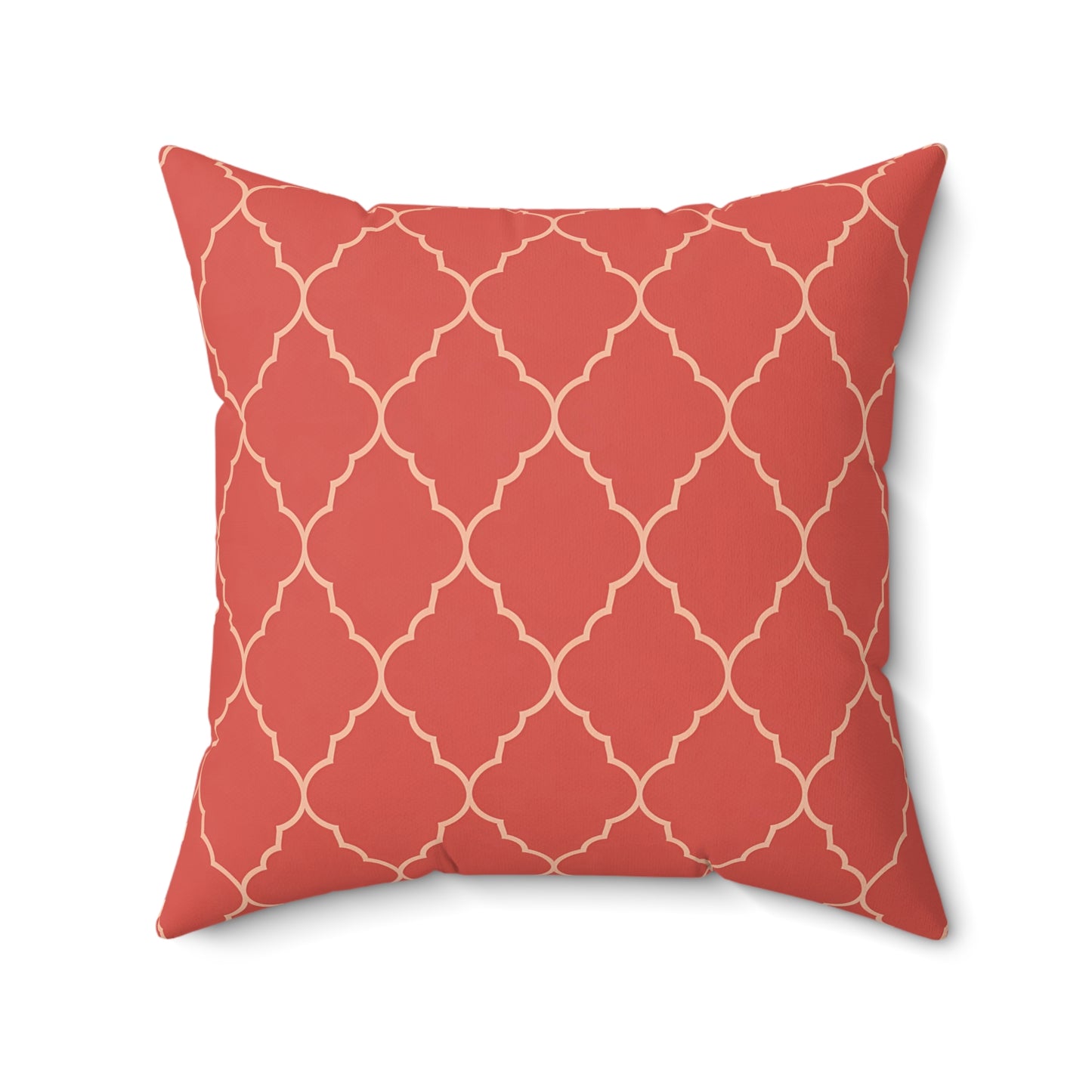Boho Chic Spun Polyester Square Pillow, Cozy Home Decor, Accent Cushion, Modern Throw Pillow, Gift for Housewarming, Moroccan Quatrefoil - LOLA VEGAS ART
