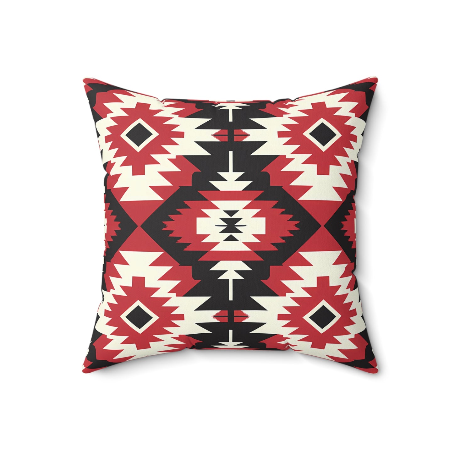Tribal Pattern Square Pillow, Boho Decor, Rustic Home Accent, Gift for Her, Living Room Cushion, Aztec Design Throw Pillow - LOLA VEGAS ART