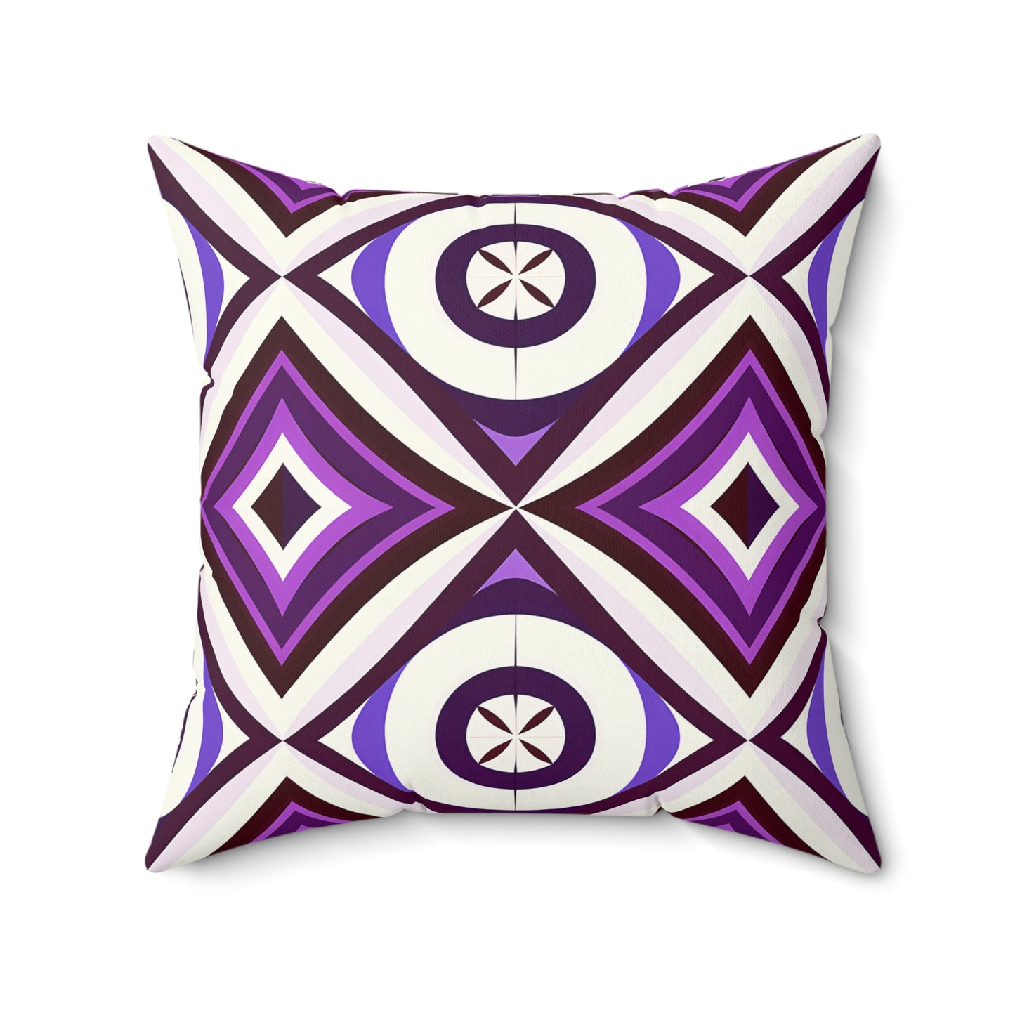 Geometric Purple Throw Pillow, Modern Home Decor, Decorative Pillow for Couch, Accent Pillow, Unique Gift, Cozy Living Room Accessory - LOLA VEGAS ART