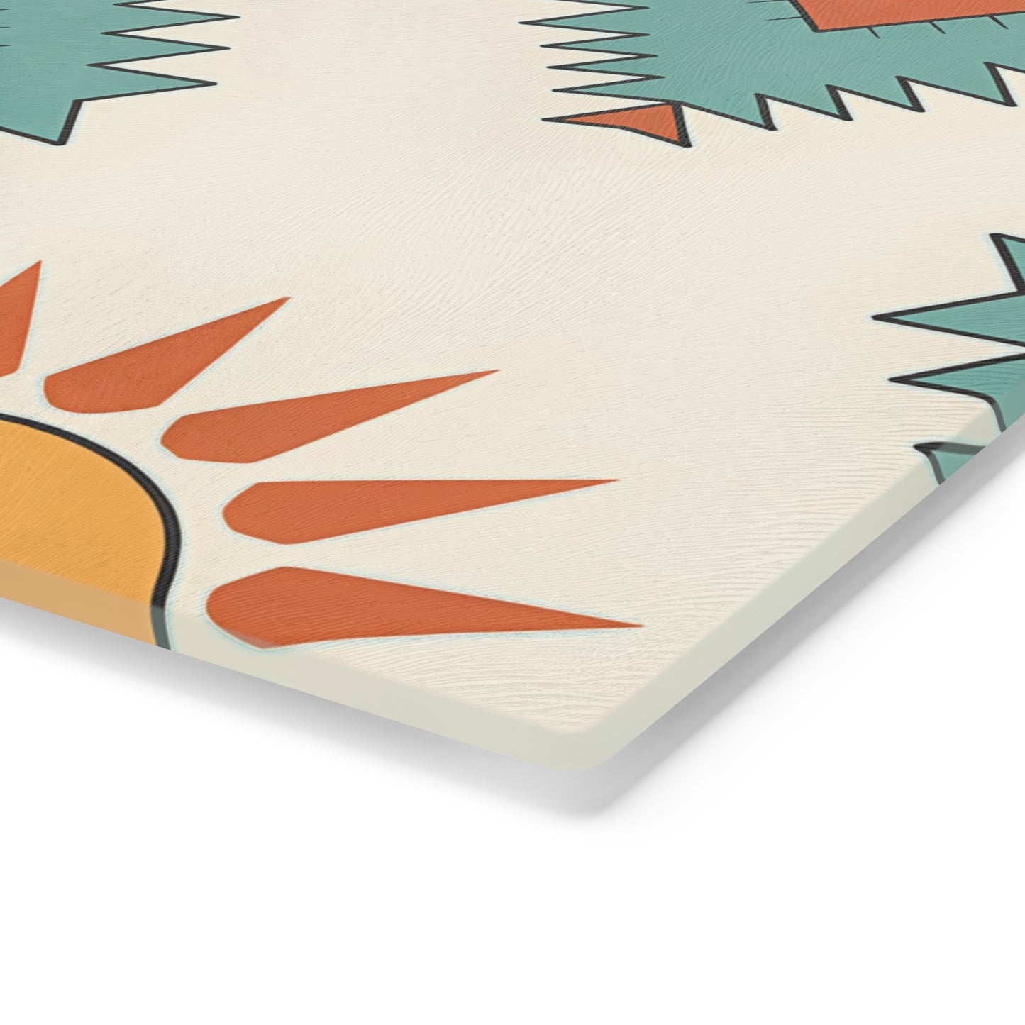 Southwestern Cutting Board with Geometric Pattern, Perfect for Entertaining, Kitchen Decor, Gift for Foodies, Housewarming, Boho Style - LOLA VEGAS ART