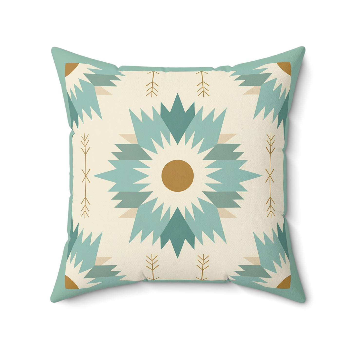 Boho-Inspired Spun Polyester Square Pillow, Cozy Home Decor, Throw Pillow, Living Room Accent, Modern Bohemian, Gift Idea - LOLA VEGAS ART