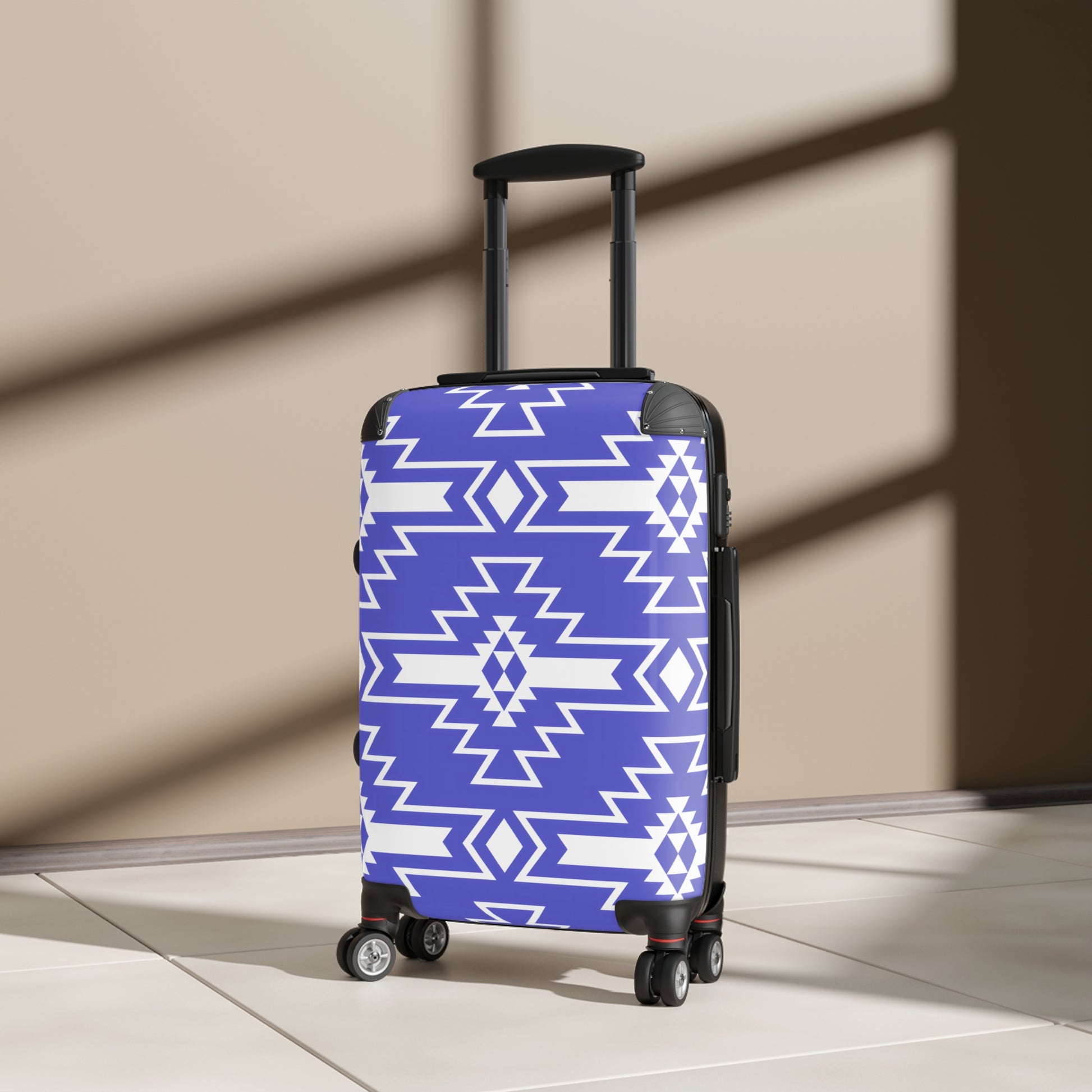Trendy Patterned Suitcase - Stylish Luggage for Travel Enthusiasts, Personalized Travel Gear, Unique Gifts, Vacation Essentials, Adventure - LOLA VEGAS ART