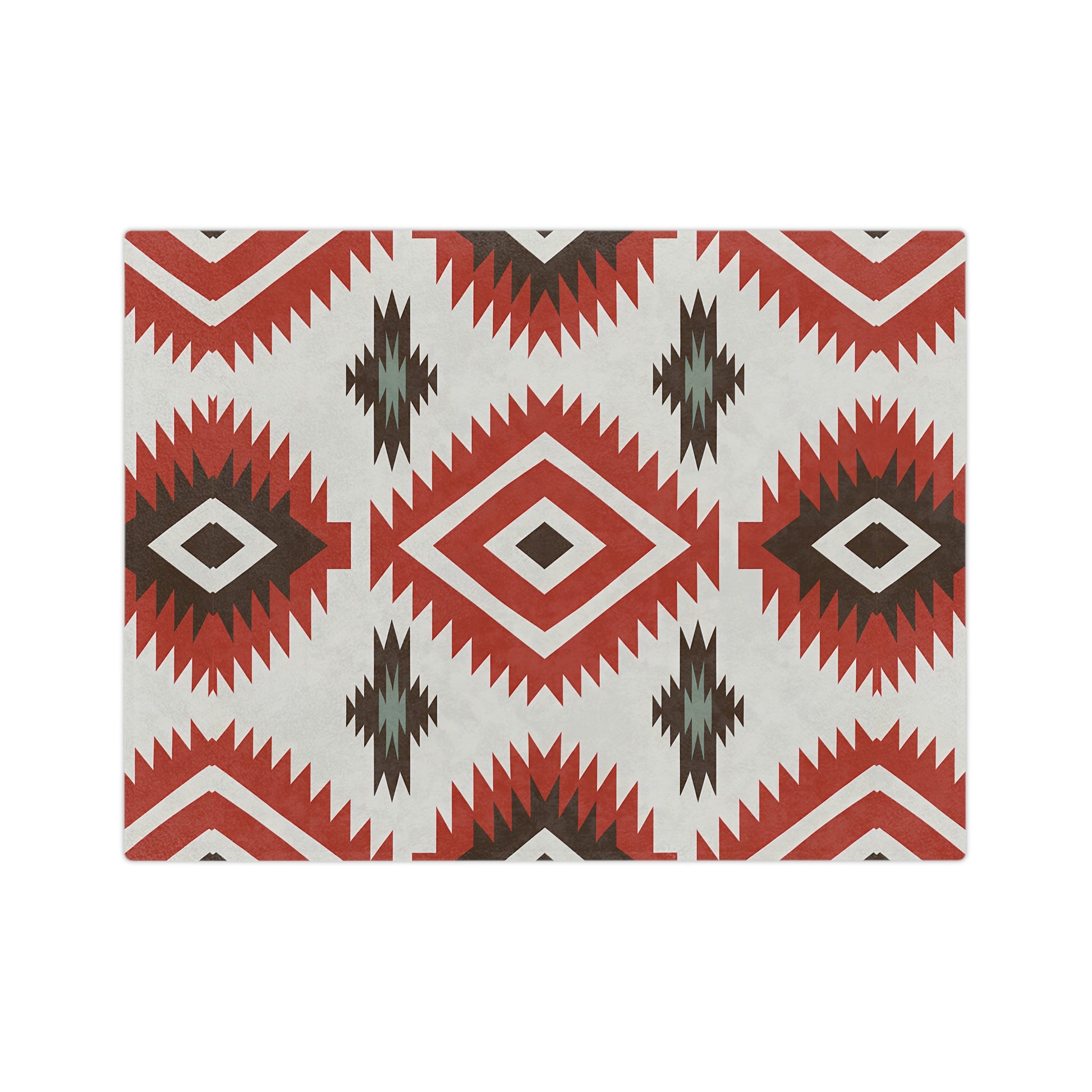 Southwestern Pattern Velveteen Microfiber Blanket, Cozy Throw for Home Decor, Cabin and Living Room, Gift for All Occasions, Warm and Soft - LOLA VEGAS ART