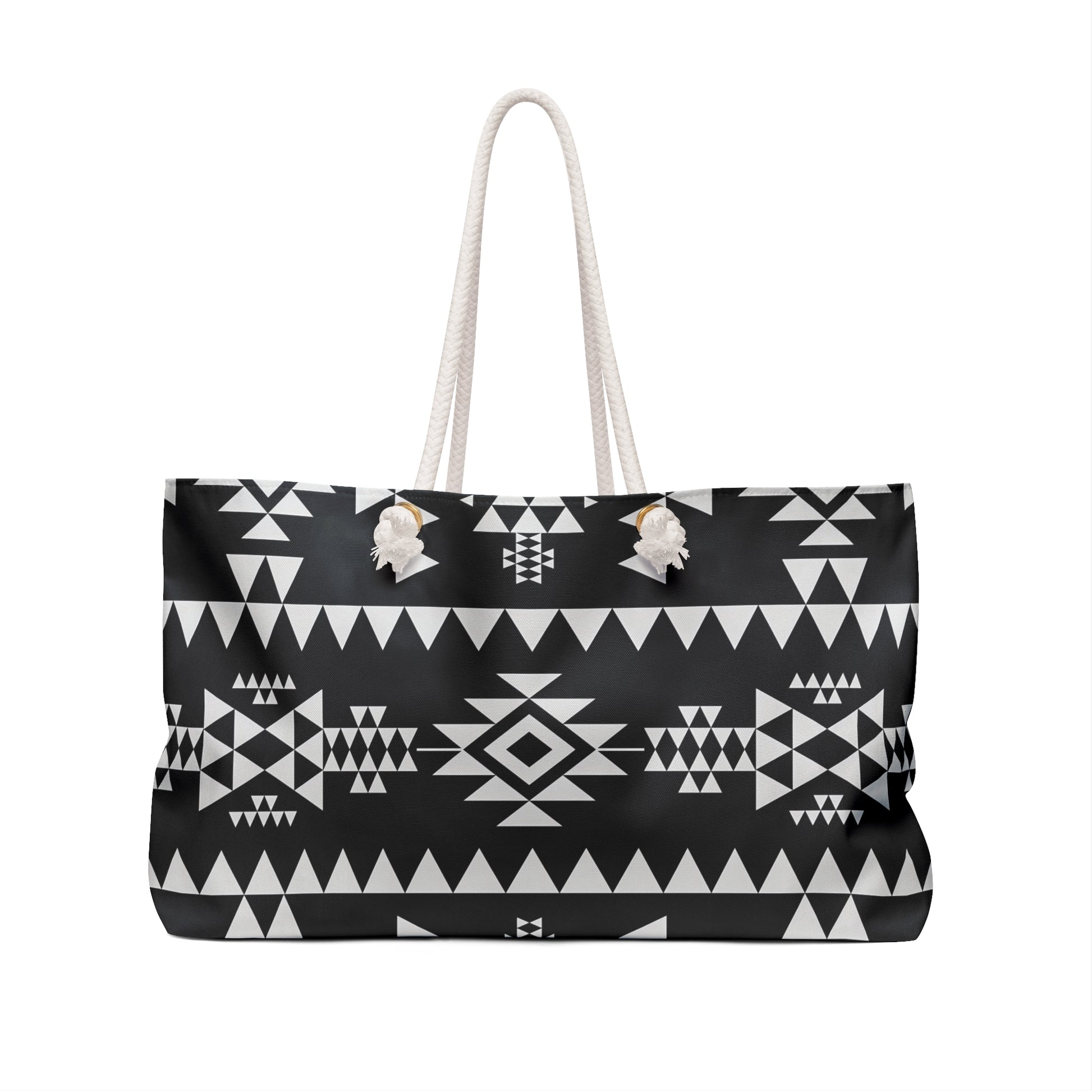 Stylish Weekender Bag | Boho Travel Tote | Tribal Print Carryall | Beach, Gym, Overnight Bag | Gift for Her, Vacation Essentials, Adventurer - LOLA VEGAS ART
