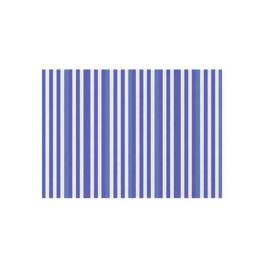 Purple, Periwinkle White Striped Outdoor Rug | Nautical Patio Mat