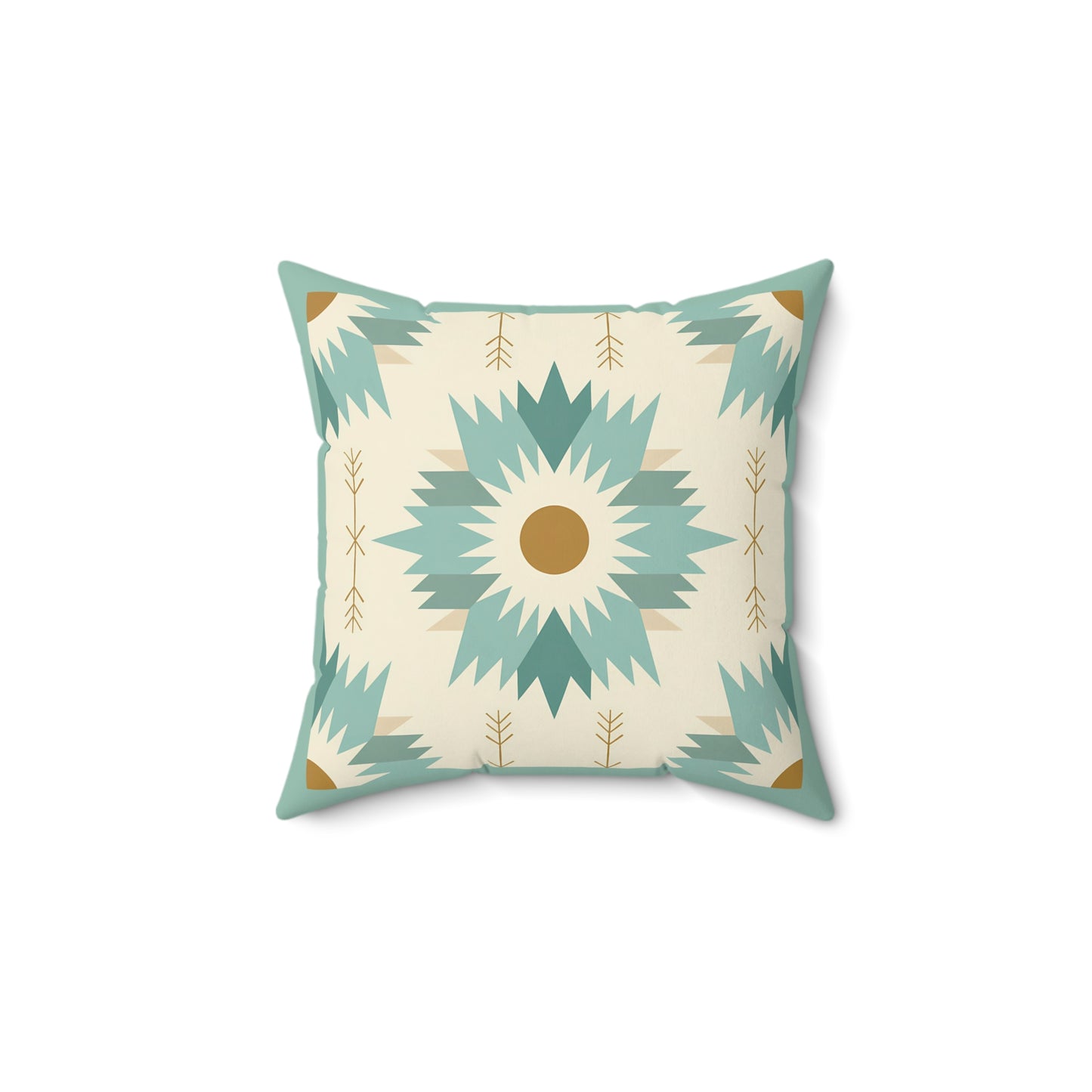 Boho-Inspired Spun Polyester Square Pillow, Cozy Home Decor, Throw Pillow, Living Room Accent, Modern Bohemian, Gift Idea - LOLA VEGAS ART