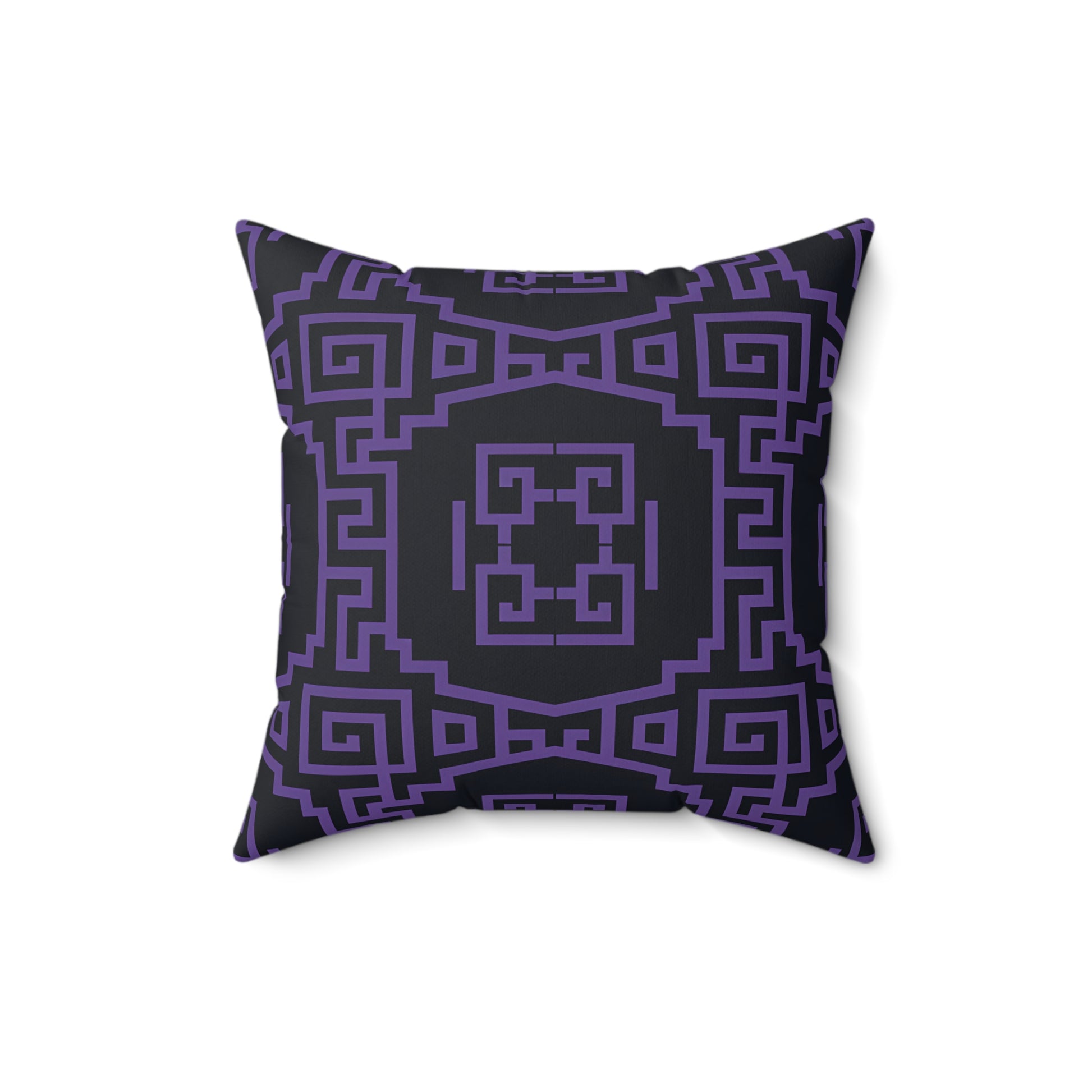 Stylish Geometric Purple Pillow, Modern Cushion, Home Decor Accent, Throw Pillow, Gift for Her, Bedroom and Living Room Decor - LOLA VEGAS ART