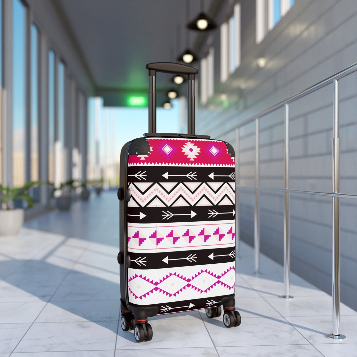 Vibrant Travel Suitcase | Stylish Luggage, Boho Pattern Rolling Case, Travel Essentials, Vacation Must-Have, Gift for Travelers - LOLA VEGAS ART