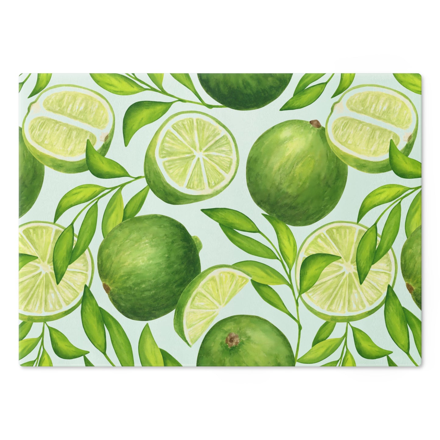 Lime Slice Cutting Board - Tropical Kitchen Decor, Ideal for Gift, Summer Parties, Wedding Registration, Home Chef Essentials, Food Prep - LOLA VEGAS ART