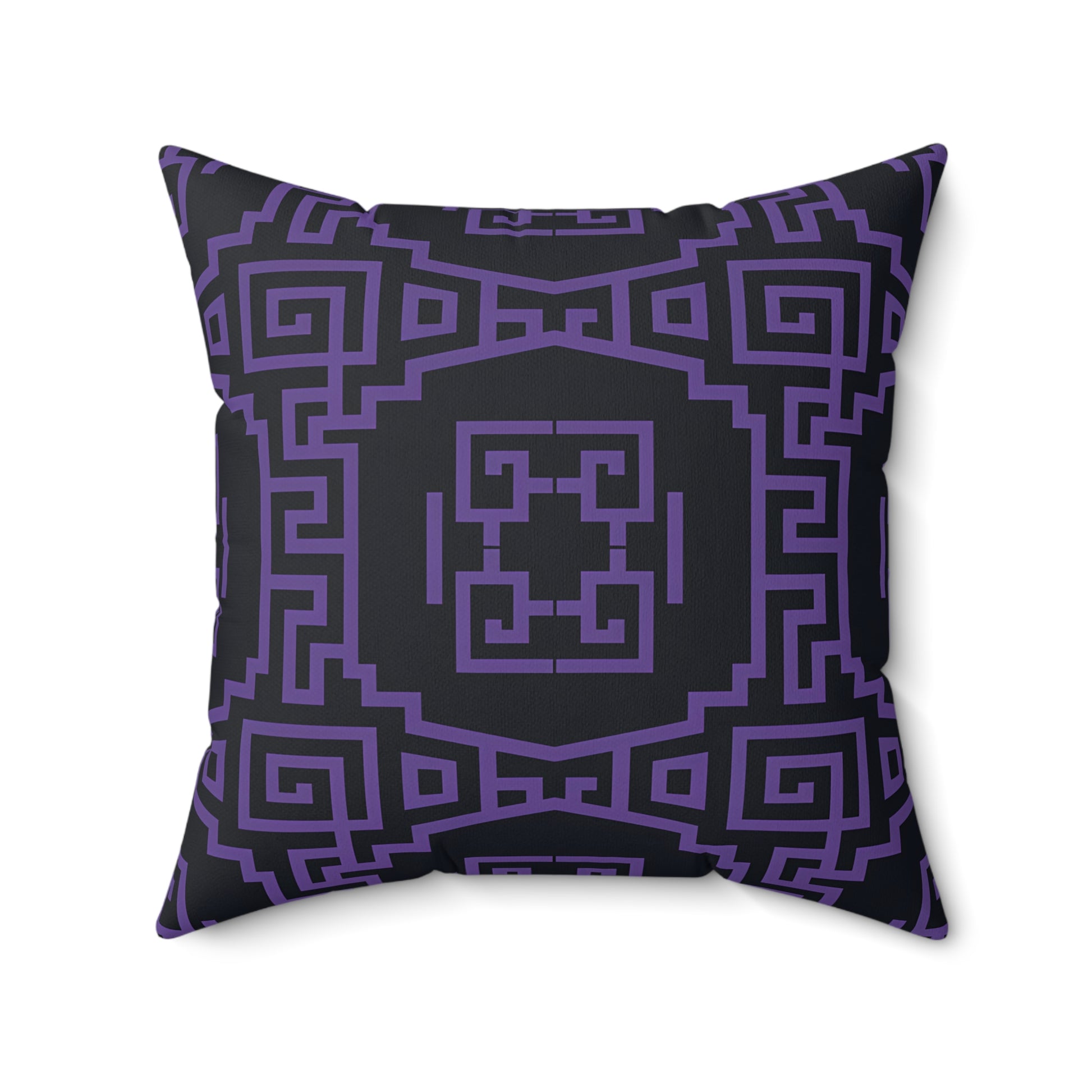 Stylish Geometric Purple Pillow, Modern Cushion, Home Decor Accent, Throw Pillow, Gift for Her, Bedroom and Living Room Decor - LOLA VEGAS ART