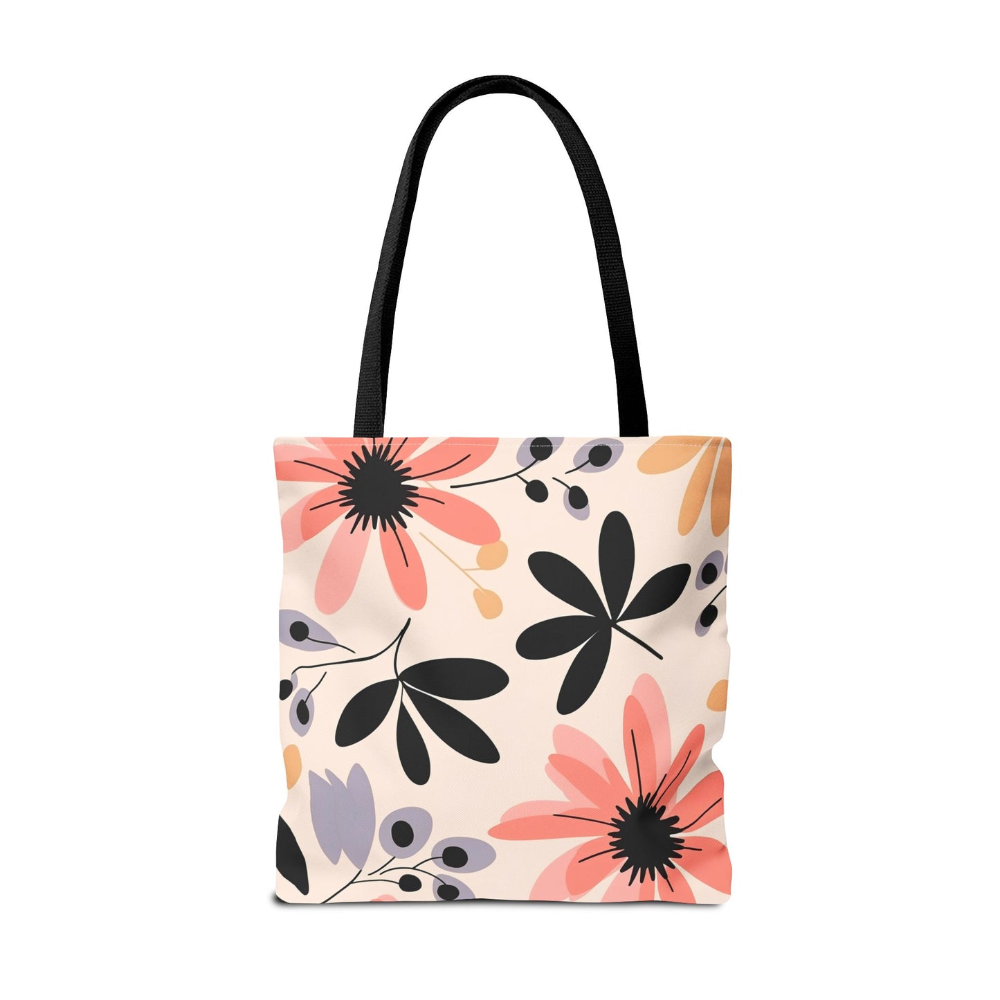 Floral Tote Bag, Chic Shopping Bag, Beach Bag, Eco-Friendly Gift, Flower Power Accessories, Flower Tote bag, - LOLA VEGAS ART