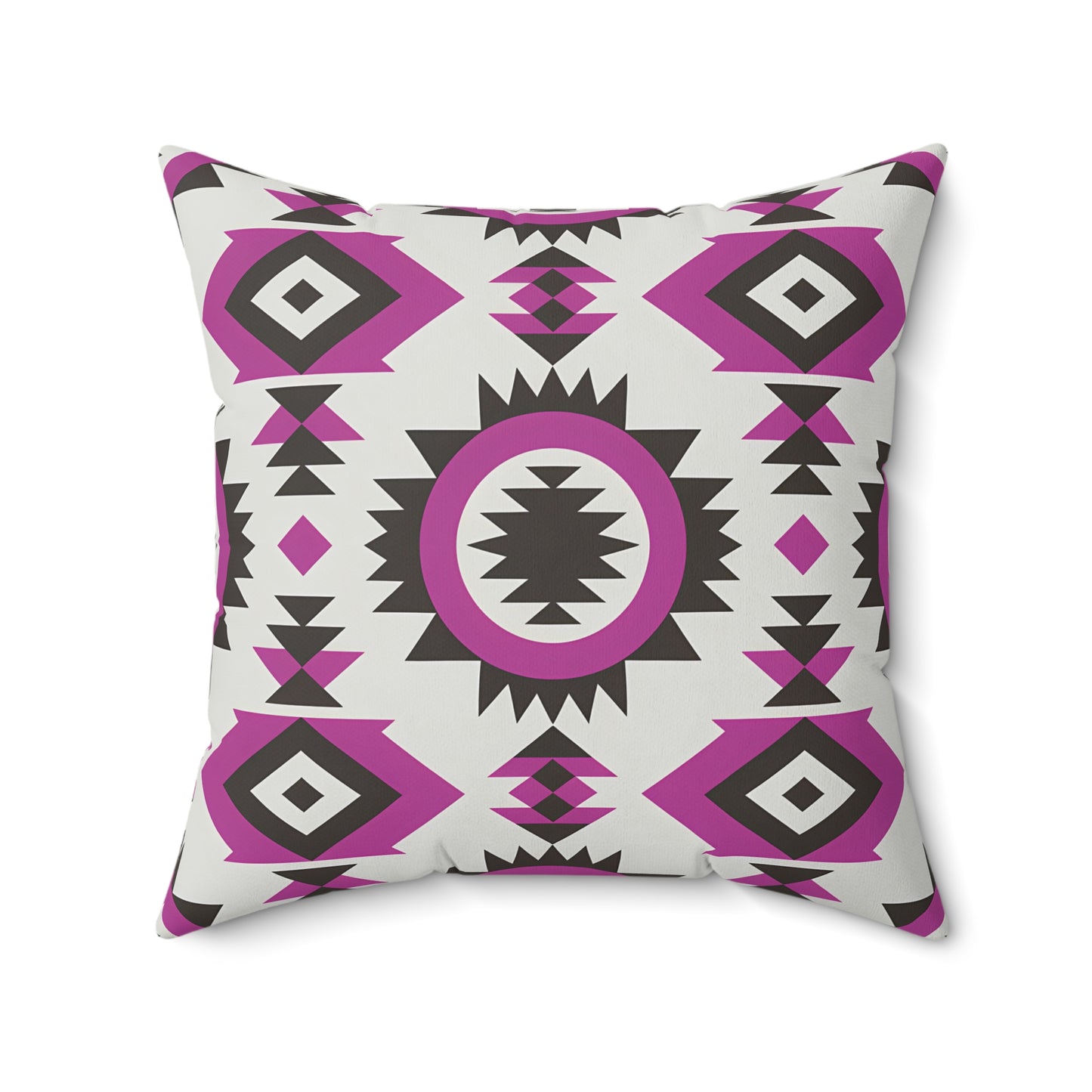 Bohemian Throw Pillow with Geometric Design, Decorative Cushion for Home Decor, Tribal Accent Pillow, Gift for Housewarming, Living Room - LOLA VEGAS ART