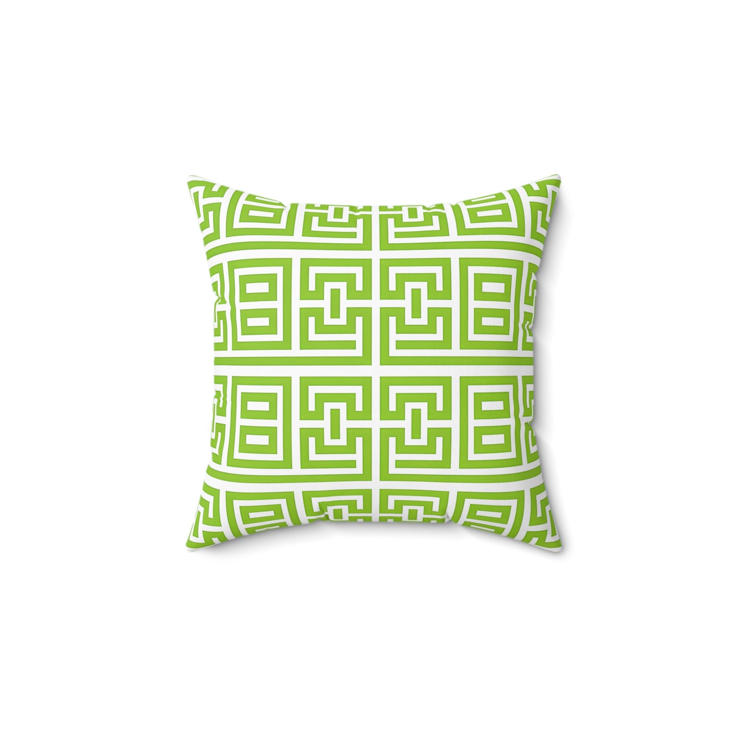 Lively Geometric Patterned Square Pillow, Stylish Accent Cushion for Home Decor, Modern Throw Pillow, Gift for Housewarming, Spring Decor