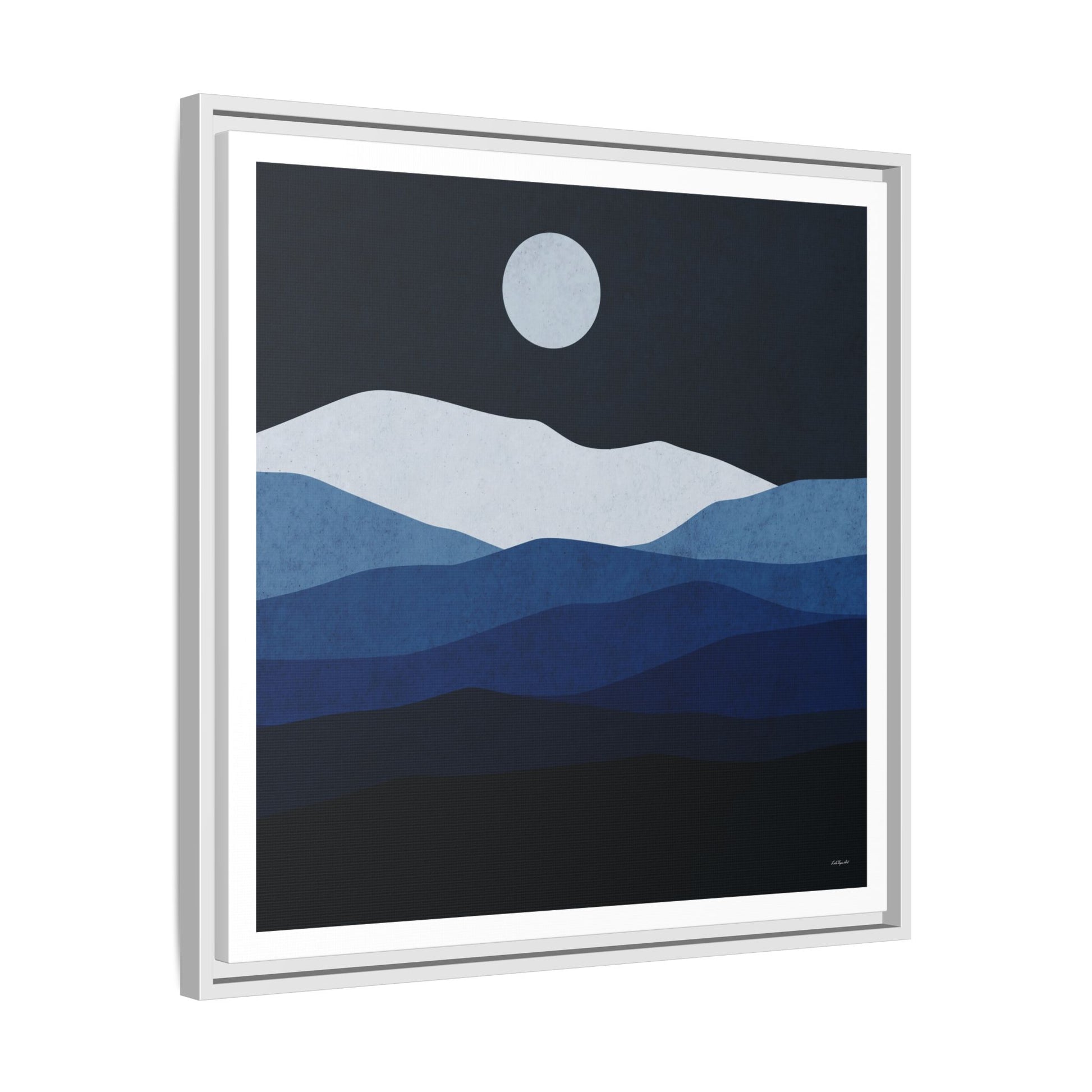 Framed Canvas Art, Serene Mountain Landscape, Modern Home Decor, Nature Wall Art, Gift for Nature Lovers, Interior Design - LOLA VEGAS ART