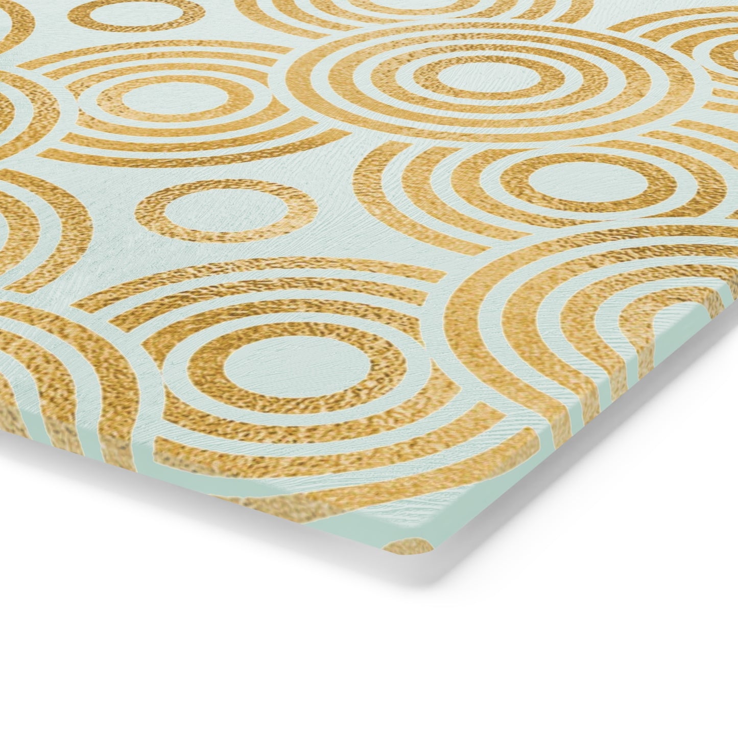 Elegant Geometric Glass Cutting Board | Kitchen Decor, Gift for Chefs, Home Cooking, Housewarming, Eco-Friendly, Hollywood Regency Decor - LOLA VEGAS ART