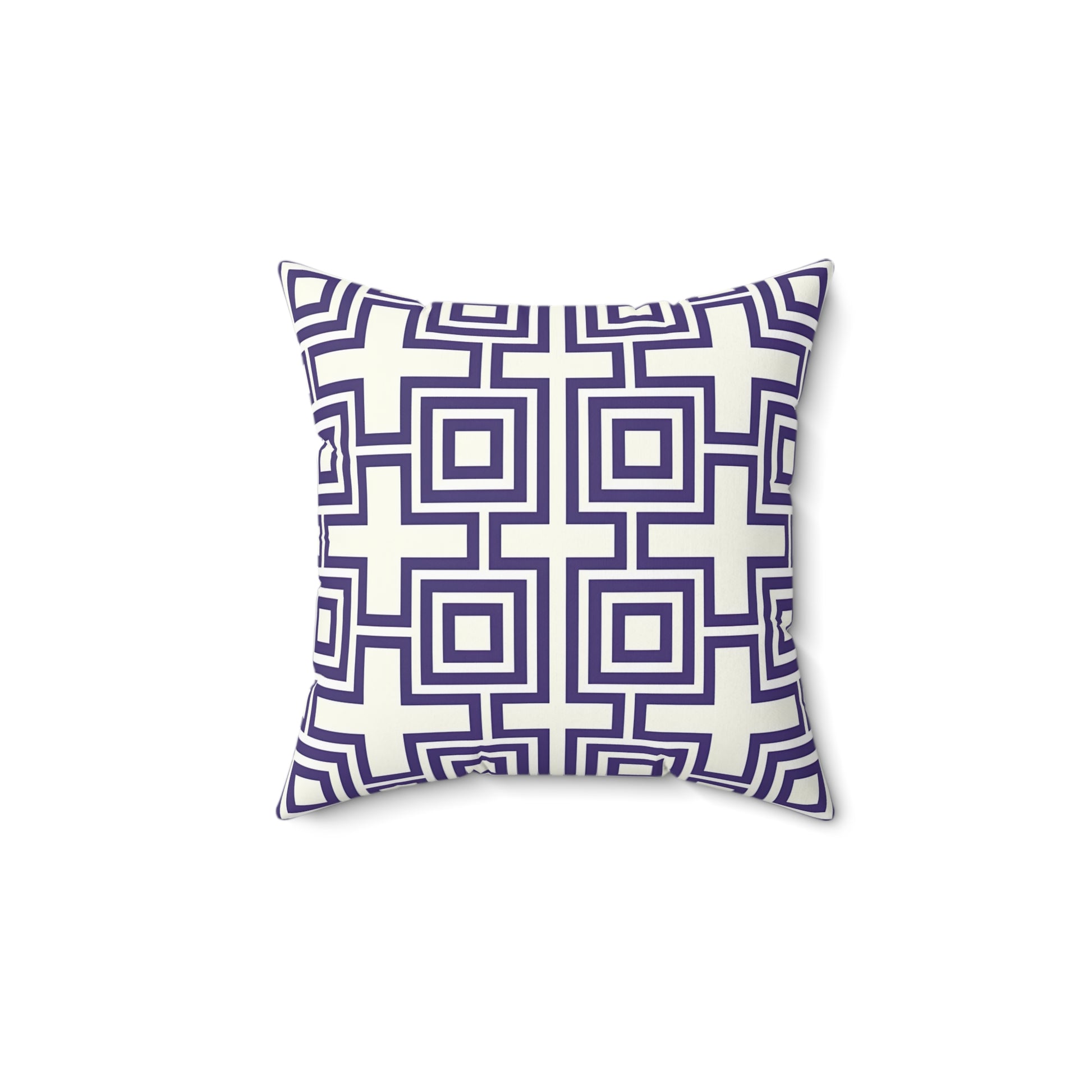 Purple Geometric Pattern Pillow Cover | Modern Decor, Cozy Living Room Cushion, Stylish Home Accent, Gift for Her, Throw Pillow - LOLA VEGAS ART
