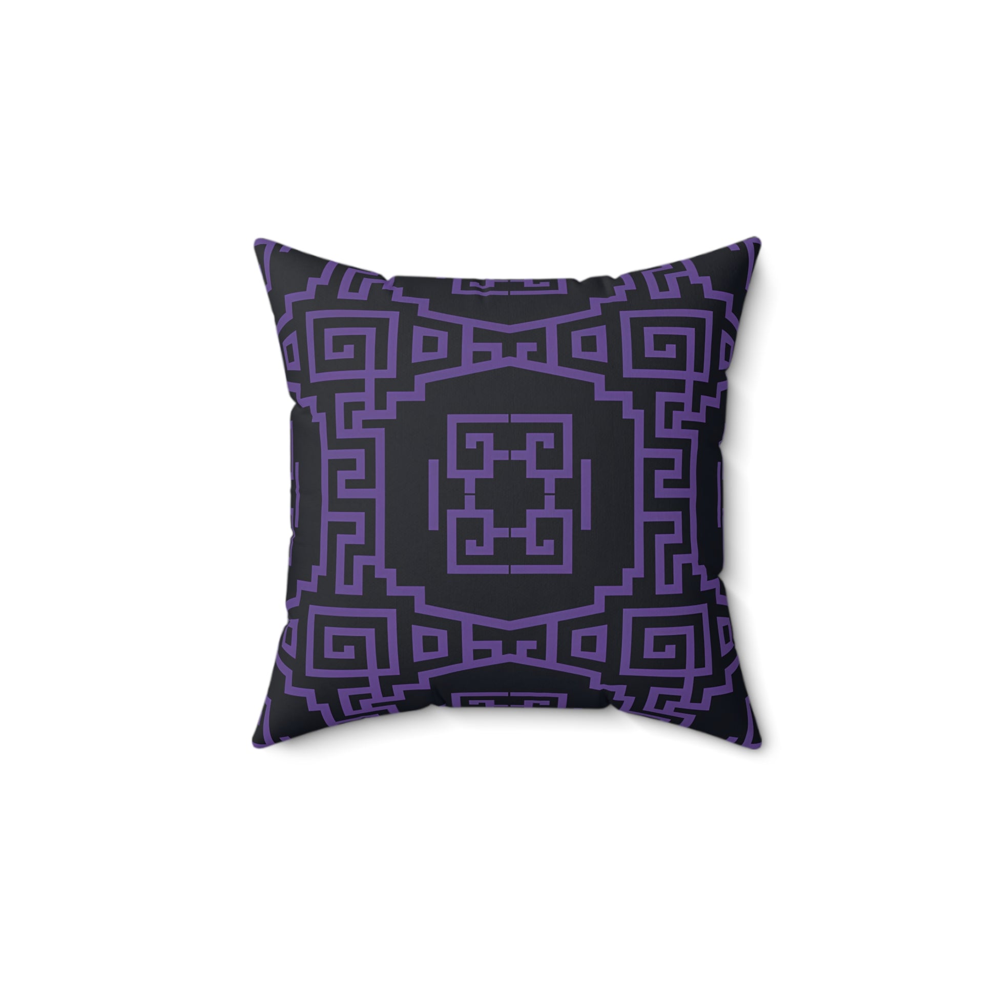 Stylish Geometric Purple Pillow, Modern Cushion, Home Decor Accent, Throw Pillow, Gift for Her, Bedroom and Living Room Decor - LOLA VEGAS ART