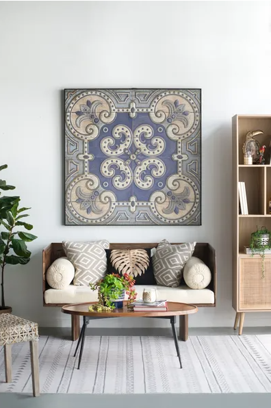 48" x 48" Large Wall Art Panel, Square Wall Decor for Living Room Dining Room Office Bedroom - LOLA VEGAS ART