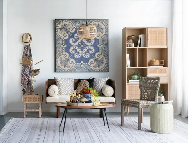 48" x 48" Large Wall Art Panel, Square Wall Decor for Living Room Dining Room Office Bedroom - LOLA VEGAS ART