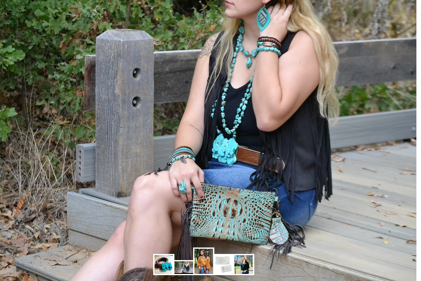 Turquoise Slab Belt Buckle - LOLA VEGAS ART