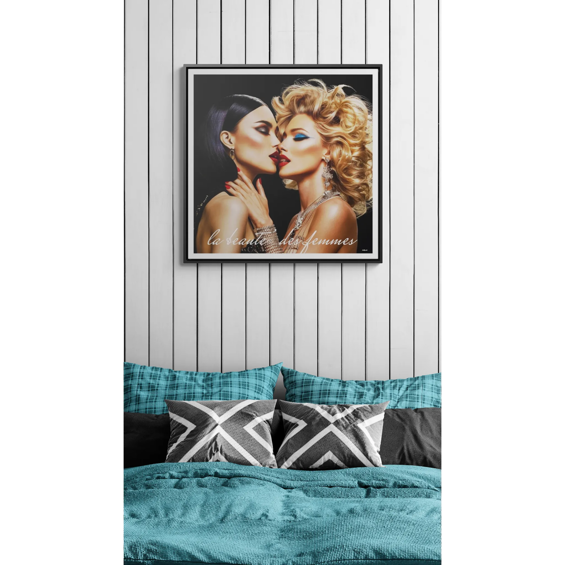 Square Frame Wall Art, Studio 54 Vibe Retro 1970's Glam Girl, Canvas Wrap, Fashionista Gift, Gallery Decor, Fine Art Photo Print - LOLA VEGAS ART