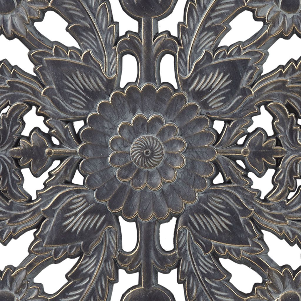 Distressed Carved Wood 2-piece Wall Decor Set - LOLA VEGAS ART