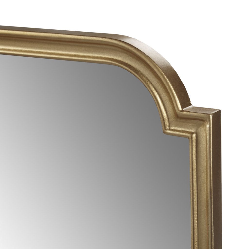 Gold Scalloped Wood Wall Mirror - LOLA VEGAS ART