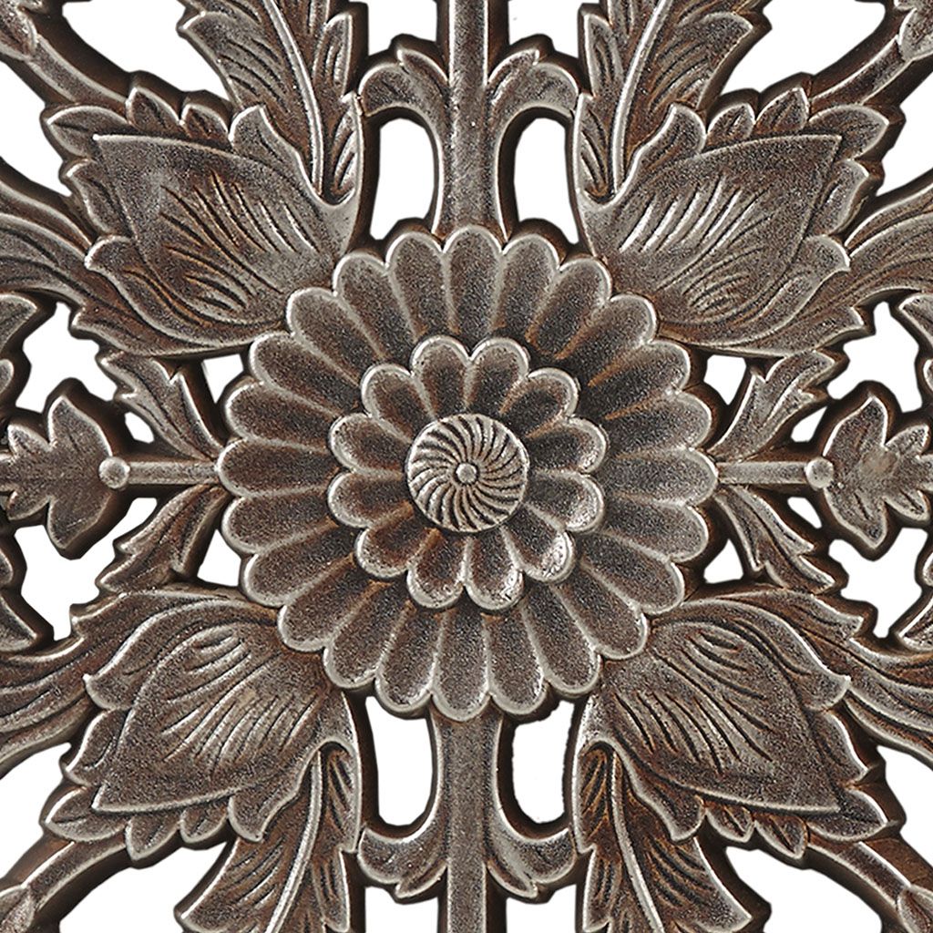 Distressed Carved Wood 2-piece Wall Decor Set - LOLA VEGAS ART