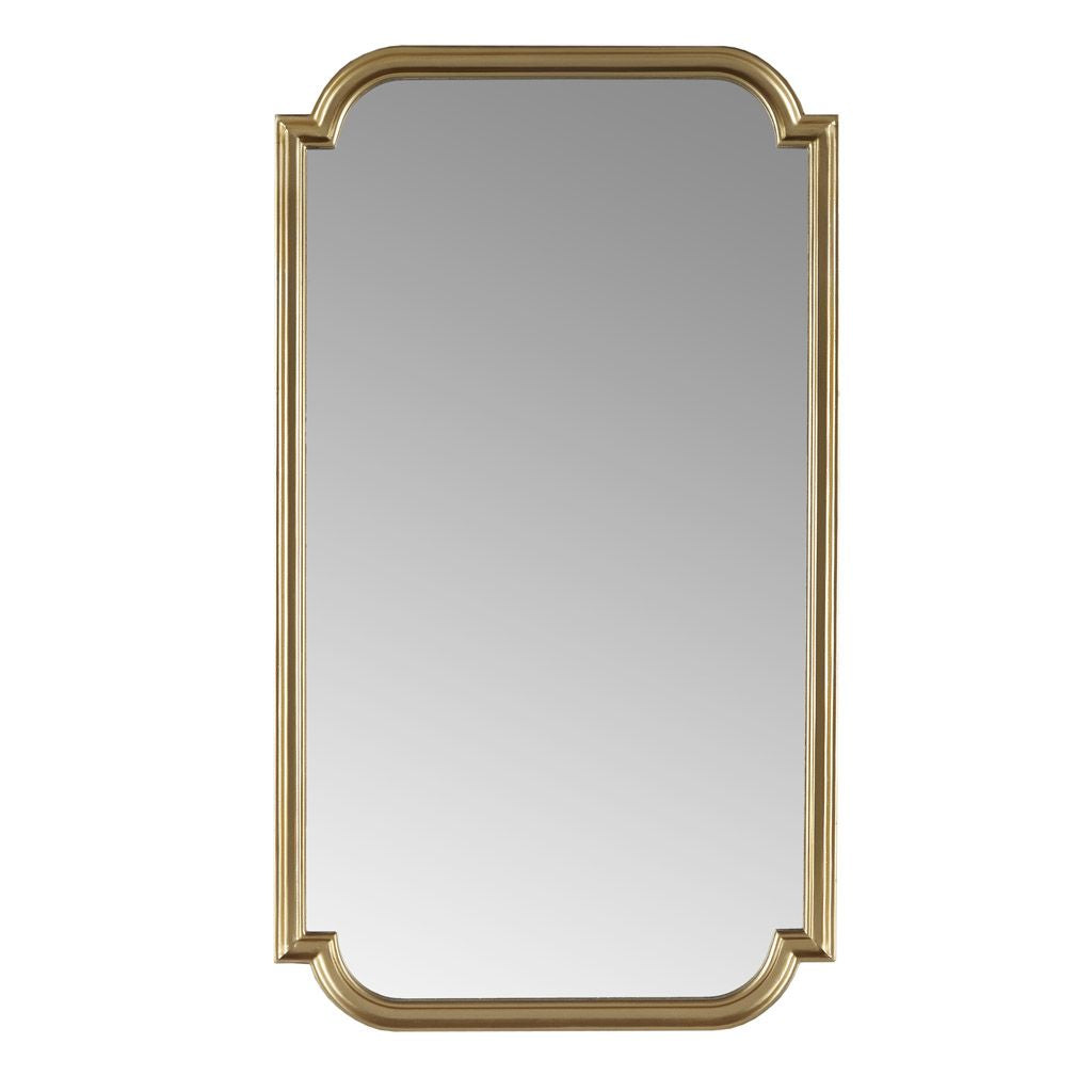 Gold Scalloped Wood Wall Mirror - LOLA VEGAS ART