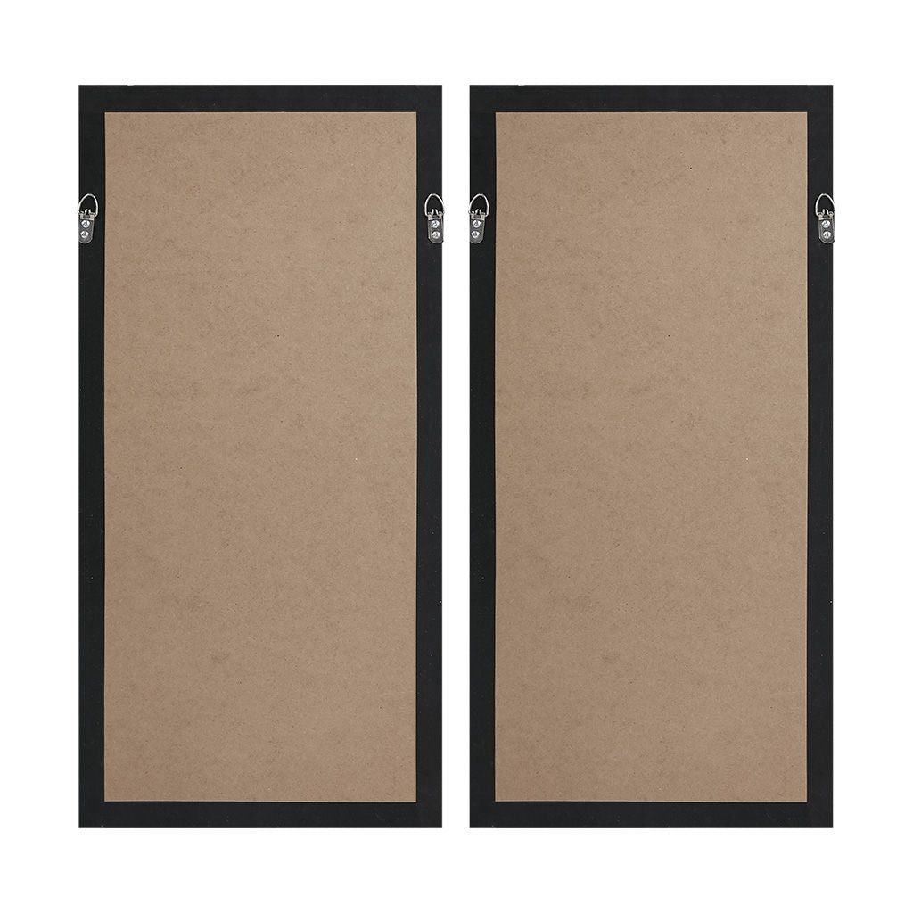 Framed Geometric Rice Paper Panel 2-piece Shadowbox Wall Decor Set - LOLA VEGAS ART