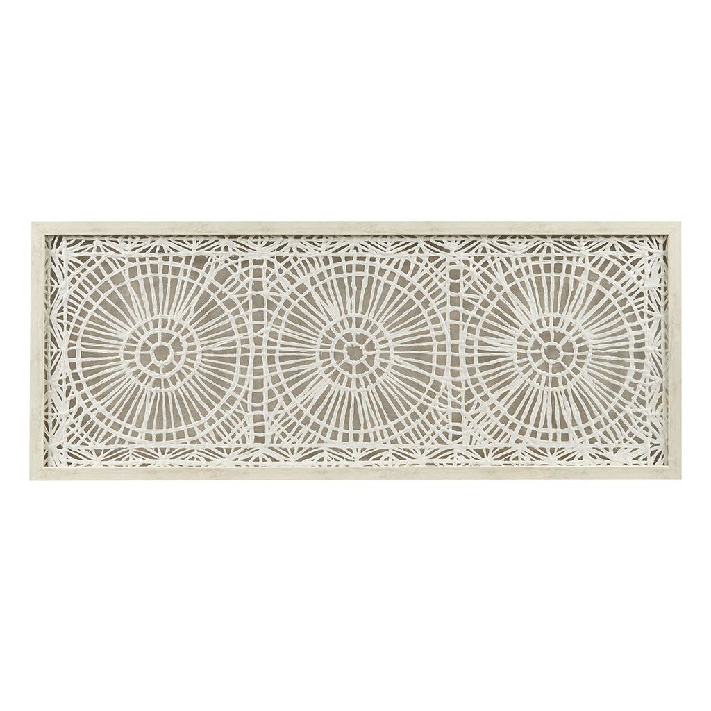 Framed Medallion Rice Paper Shadow Box Wall Decor - LOLA VEGAS ART