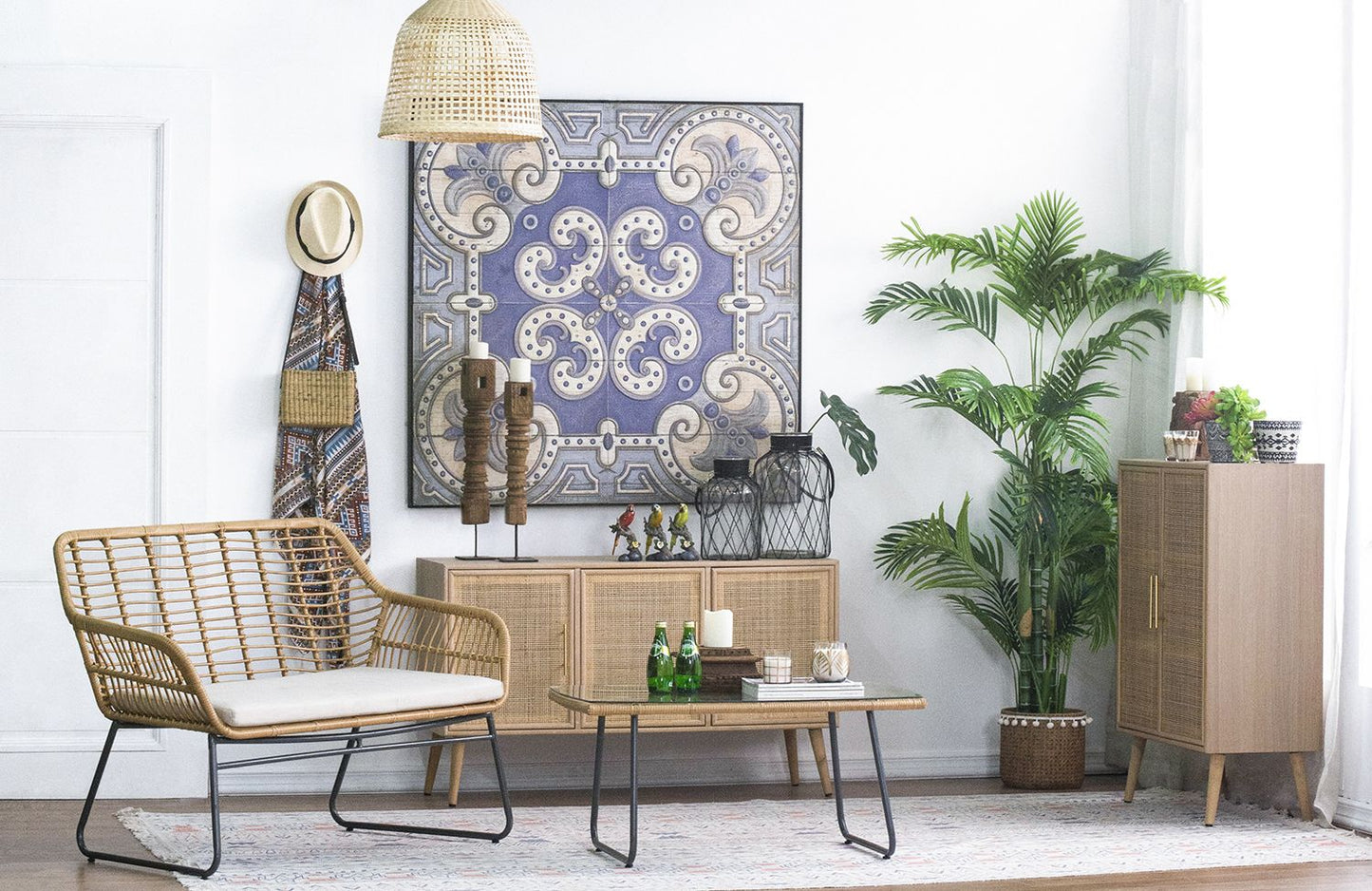 48" x 48" Large Wall Art Panel, Square Wall Decor for Living Room Dining Room Office Bedroom - LOLA VEGAS ART